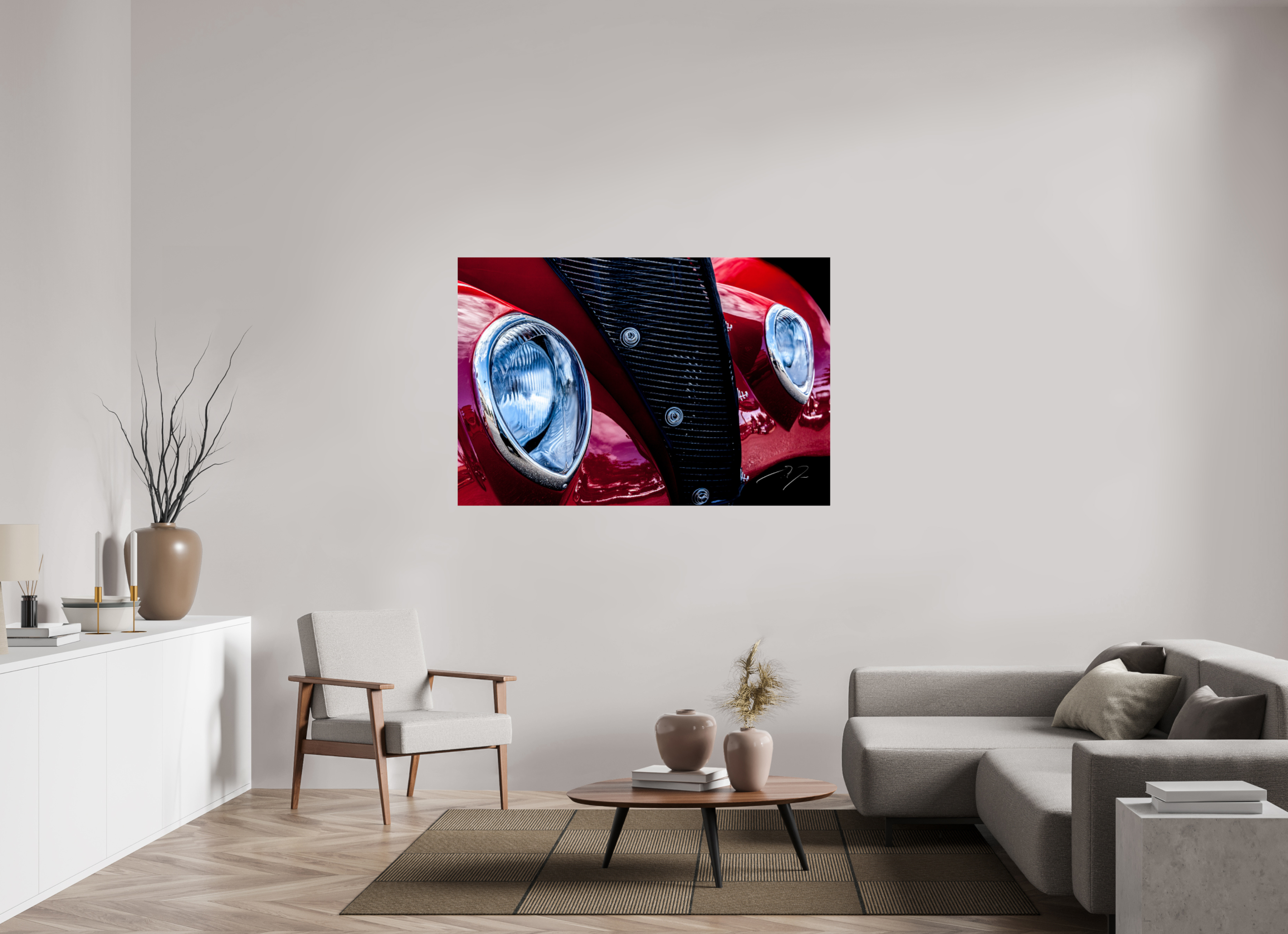 60 x 40″, PHOTO PRINT - FUJIFLEX HIGH GLOSS 1937 FORD