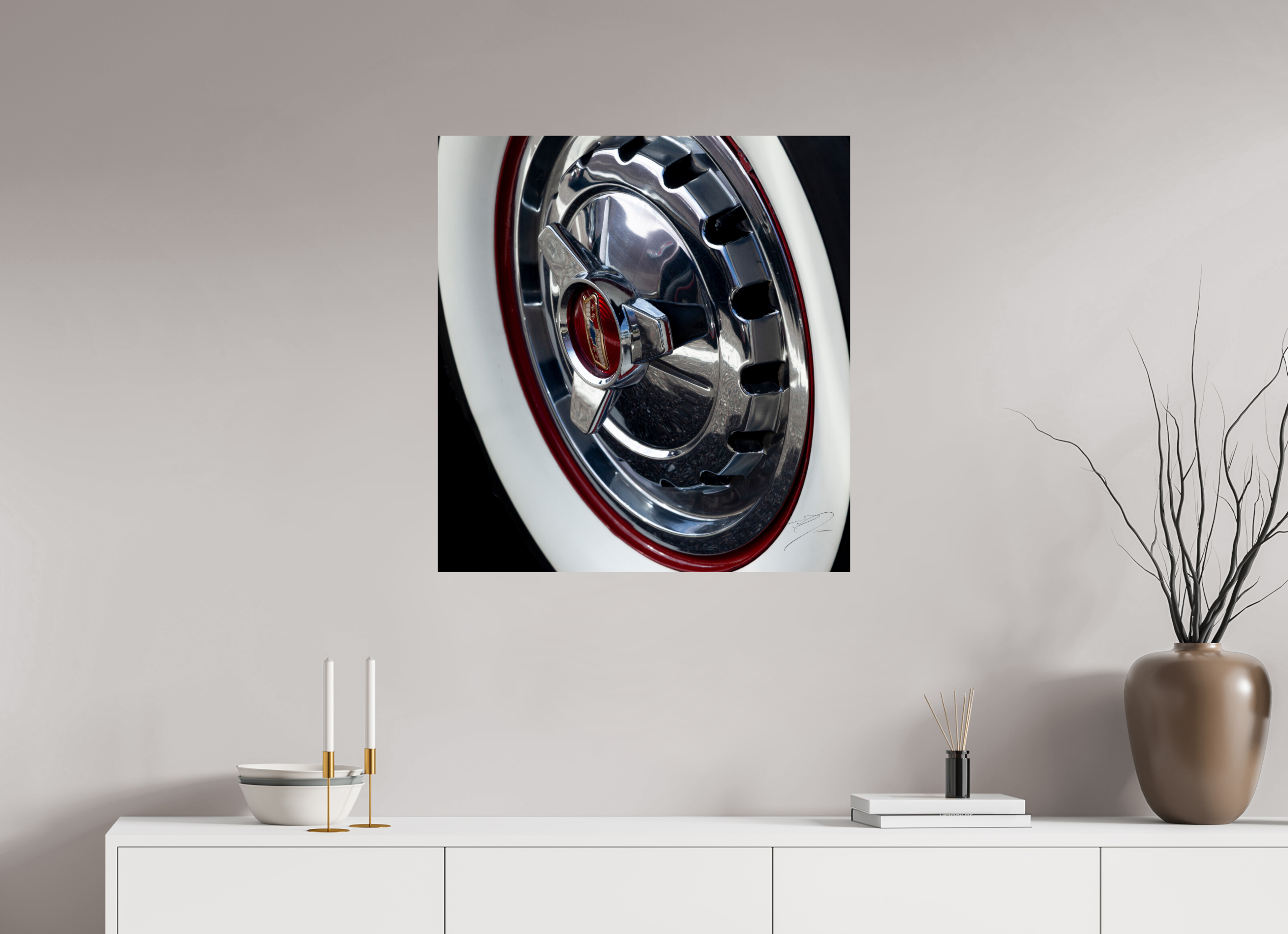 28 x 29.6″, PHOTO PRINT - FUJIFLEX HIGH GLOSS 1957 CHEVY BEL AIR, No.9