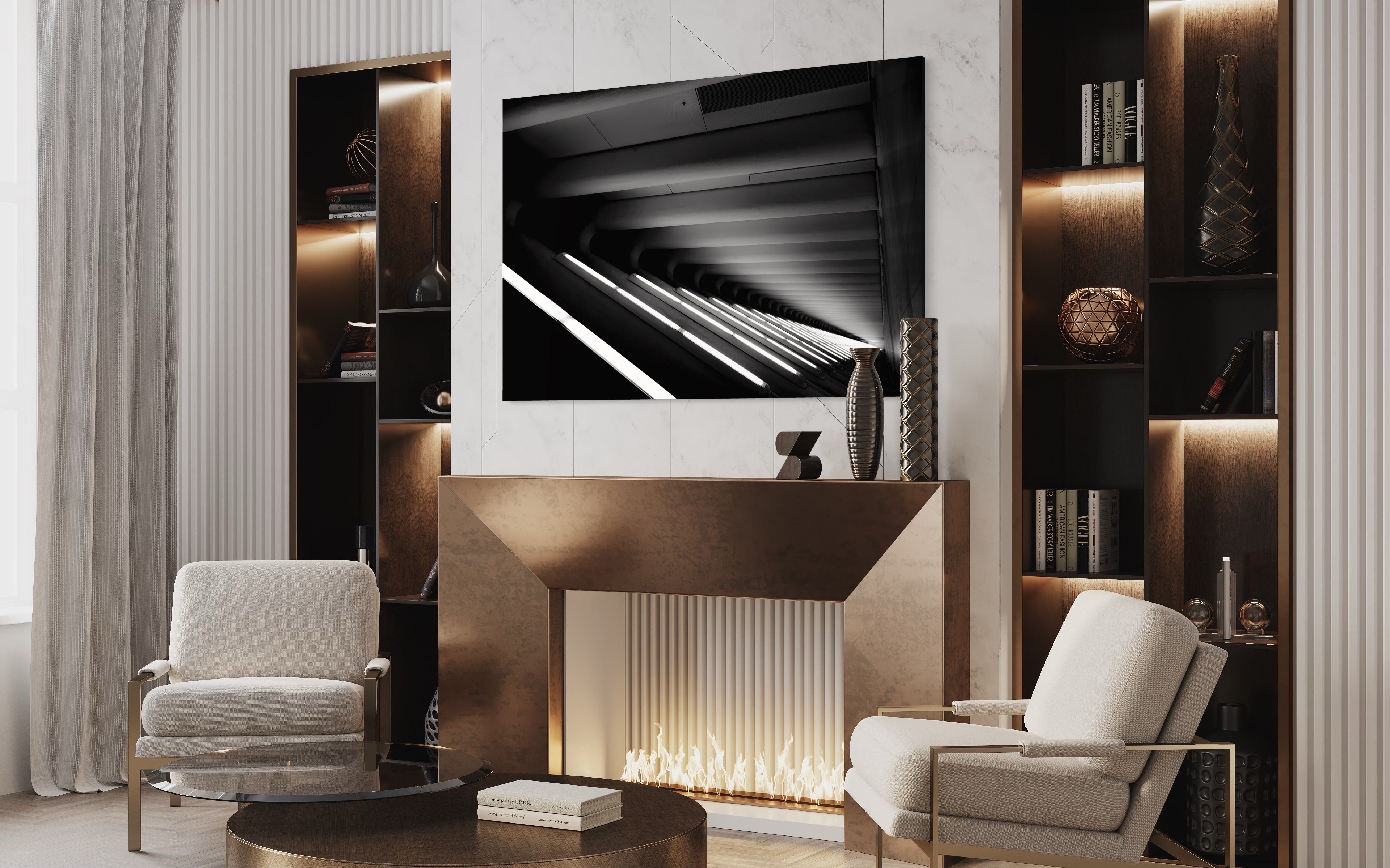 Wall Art: MADE OF LIGHT, No.8 w/ Interior