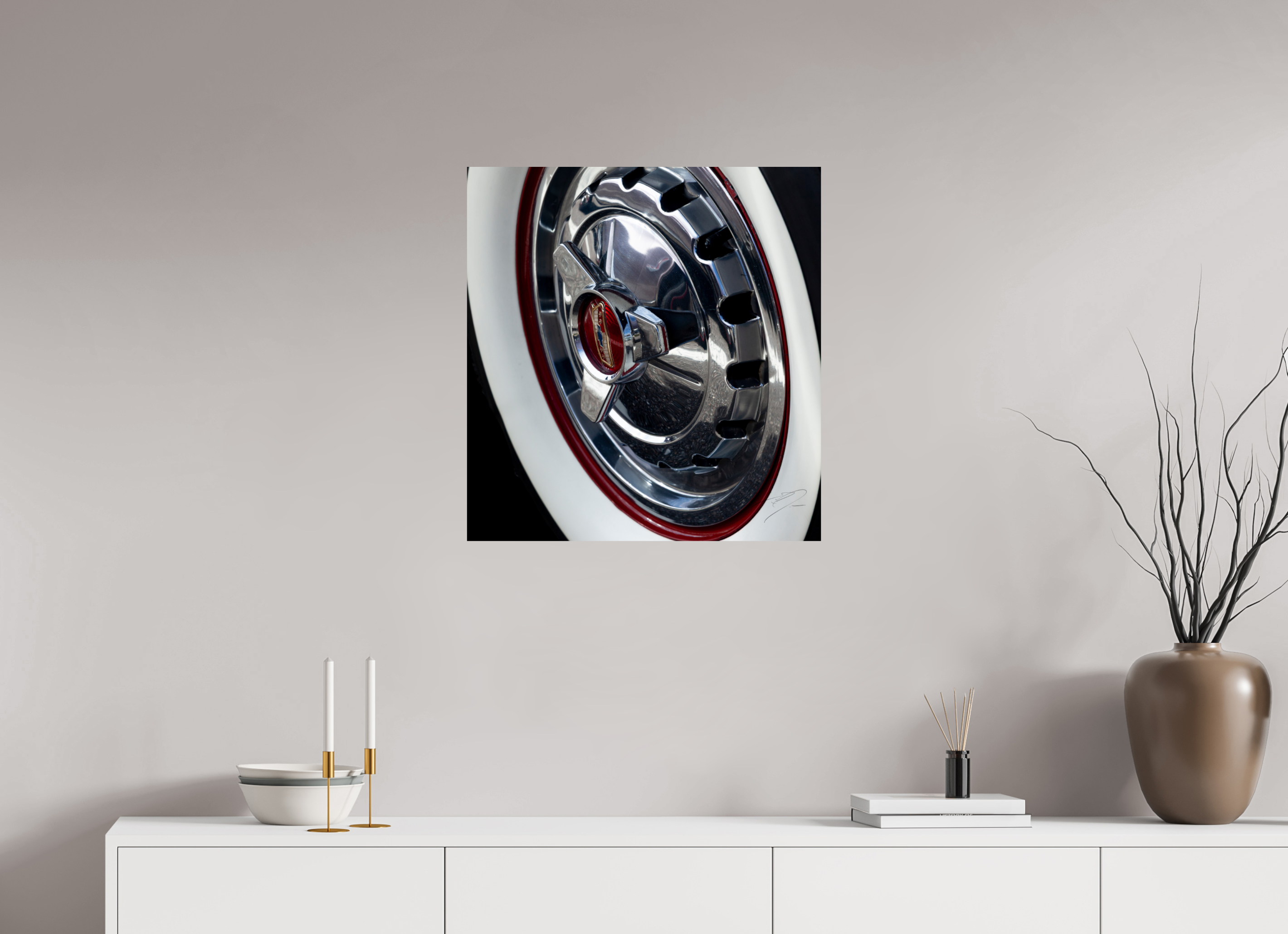 24 x 25.4″, PHOTO PRINT - FUJIFLEX HIGH GLOSS 1957 CHEVY BEL AIR, No.9