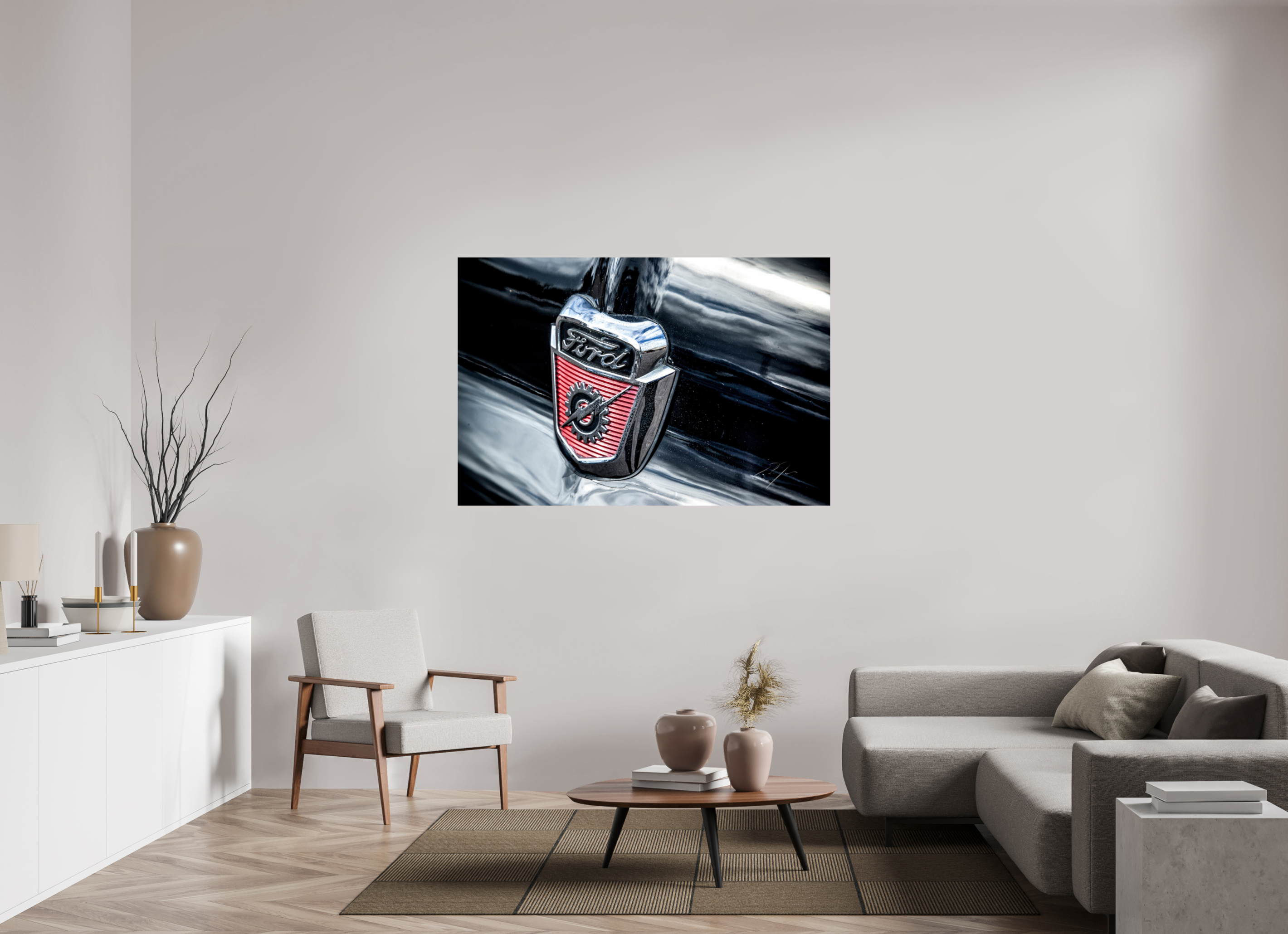 60 x 40″, PHOTO PRINT - FUJIFLEX HIGH GLOSS 1953 FORD F-100