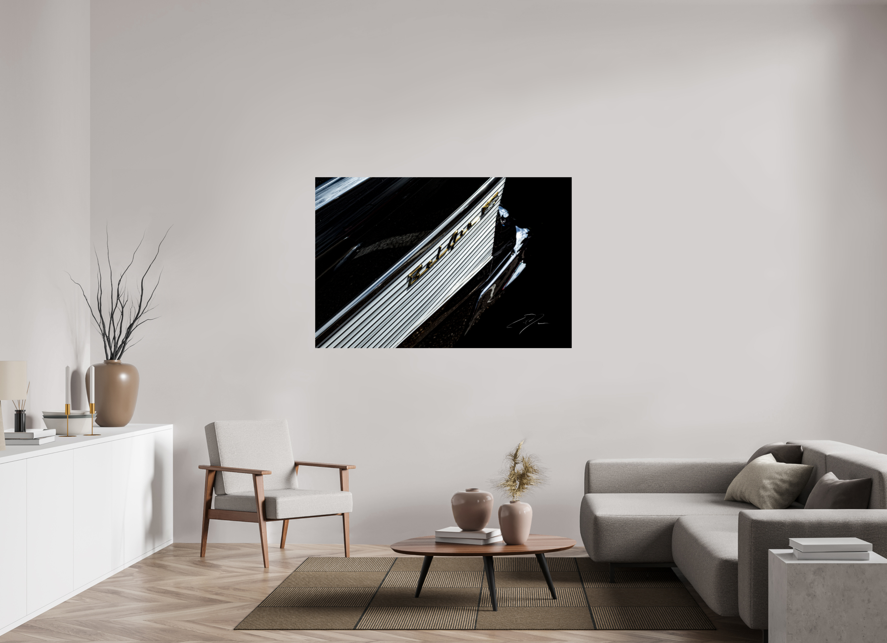 60 x 40″, PHOTO PRINT - FUJIFLEX HIGH GLOSS 1957 CHEVY BEL AIR, No.5