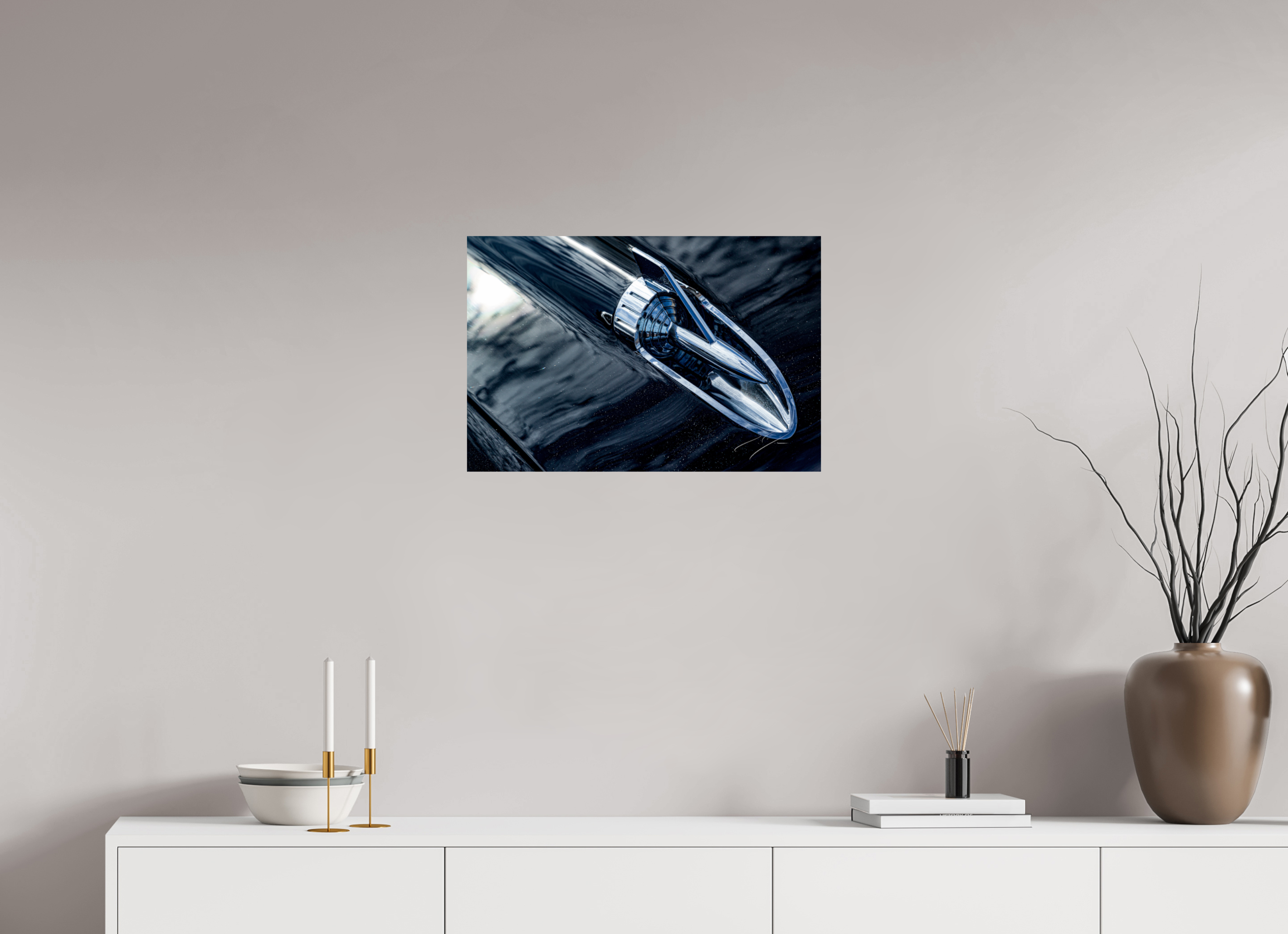 24 x 16″, PHOTO PRINT - FUJIFLEX HIGH GLOSS 1957 CHEVY BEL AIR, No.6