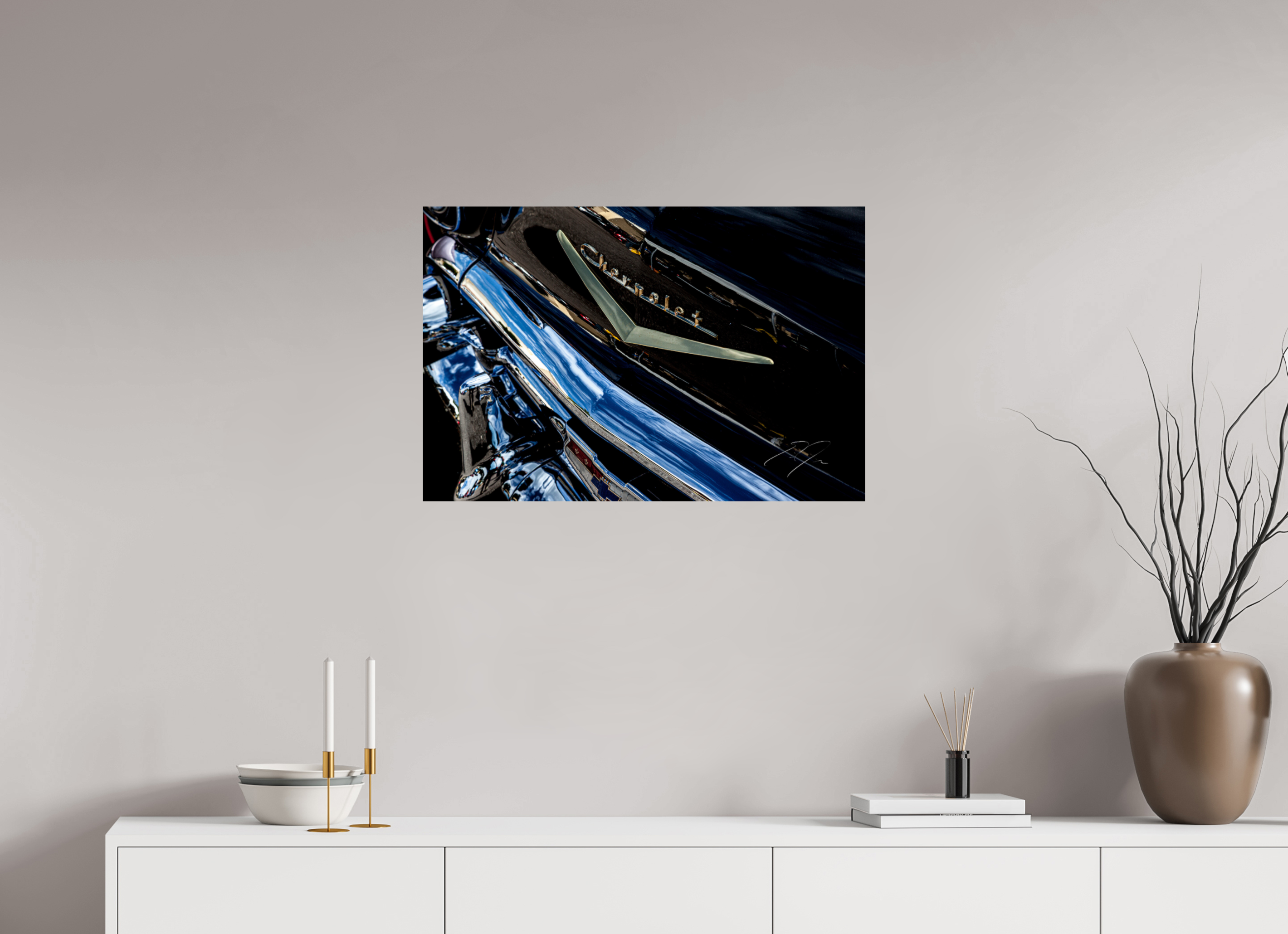 30 x 20″, PRINT ONLY [FUJI CRYSTAL DP II] 1957 CHEVY BEL AIR