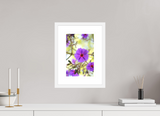 8 x 12″, FRAME - SOLID WOOD [FUJIFLEX] VIOLET PETALS