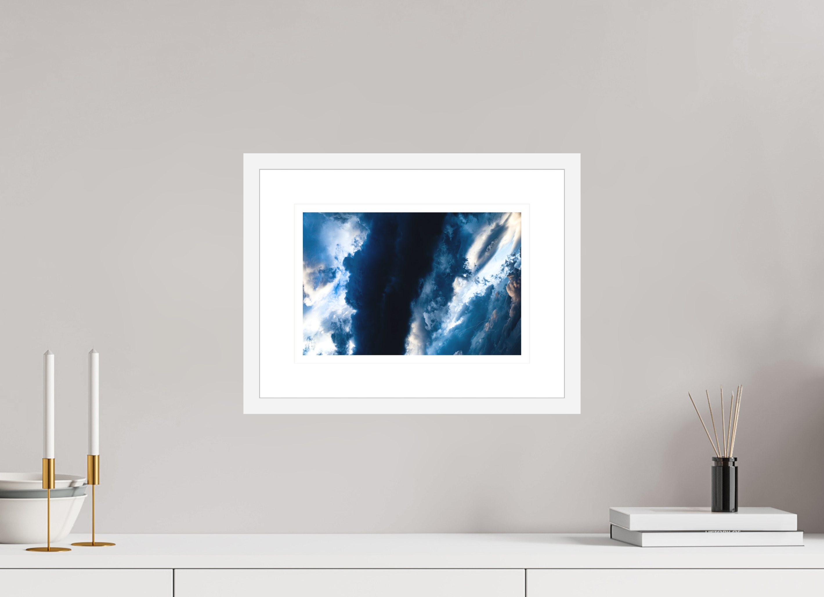 12 x 8″, FRAME - SOLID WOOD [FUJIFLEX] PERILOUS SKY