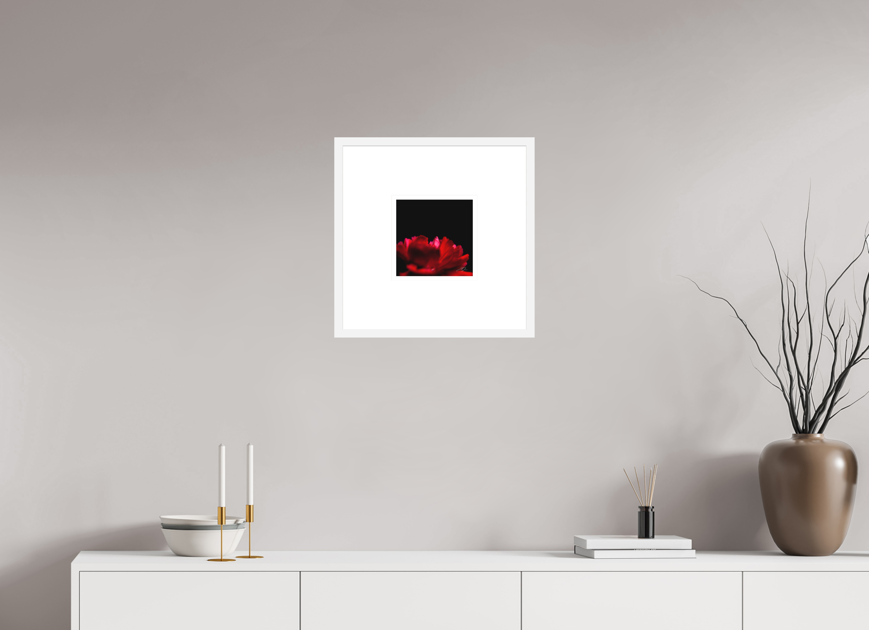8 x 8″, FRAME SOLID WOOD [FUJIFLEX HIGH GLOSS MATTE FLOAT GLASS] REACH