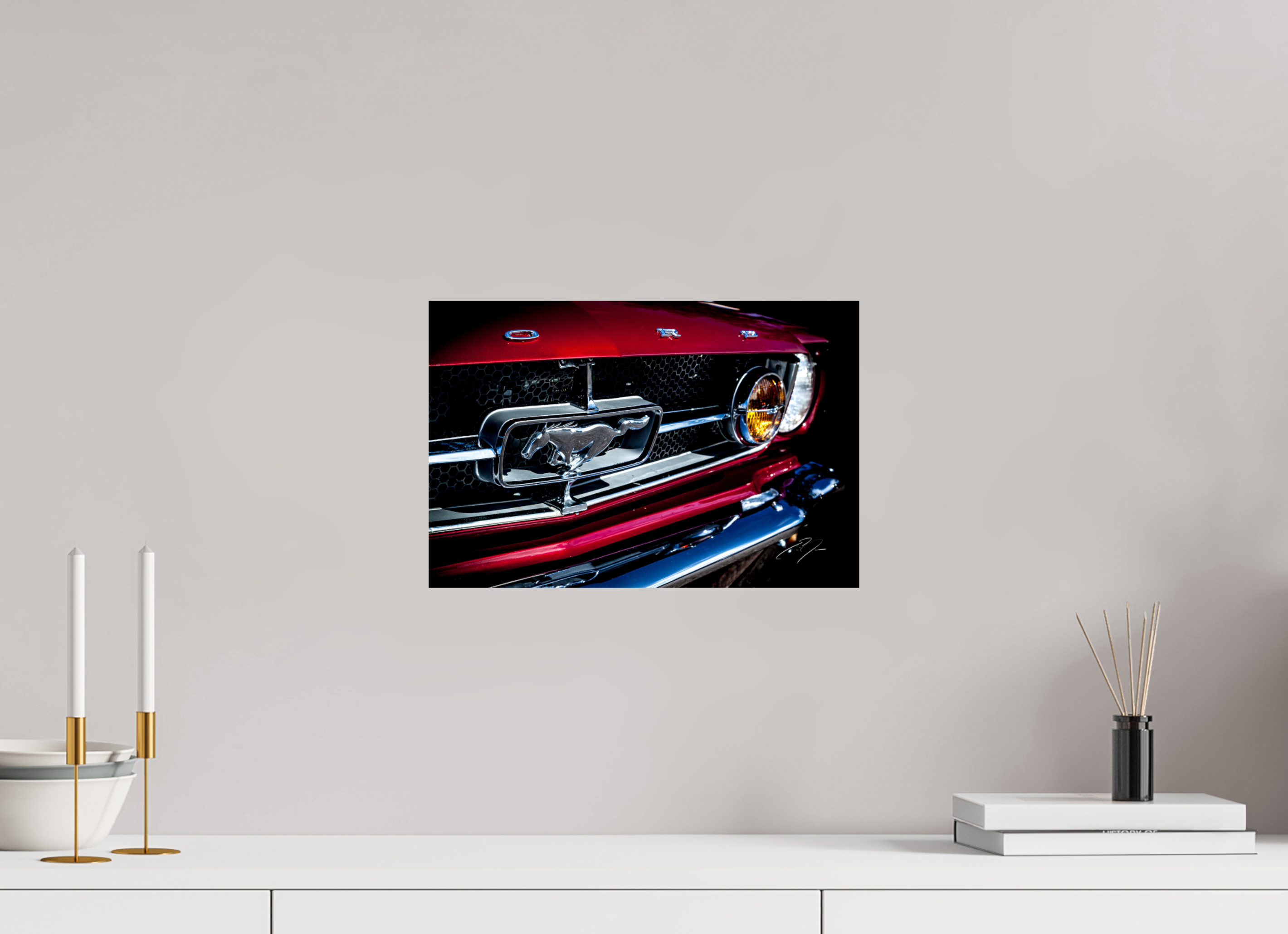 15 x 10″, PRINT ONLY [FUJI CRYSTAL DP II] 1964.5 FORD MUSTANG