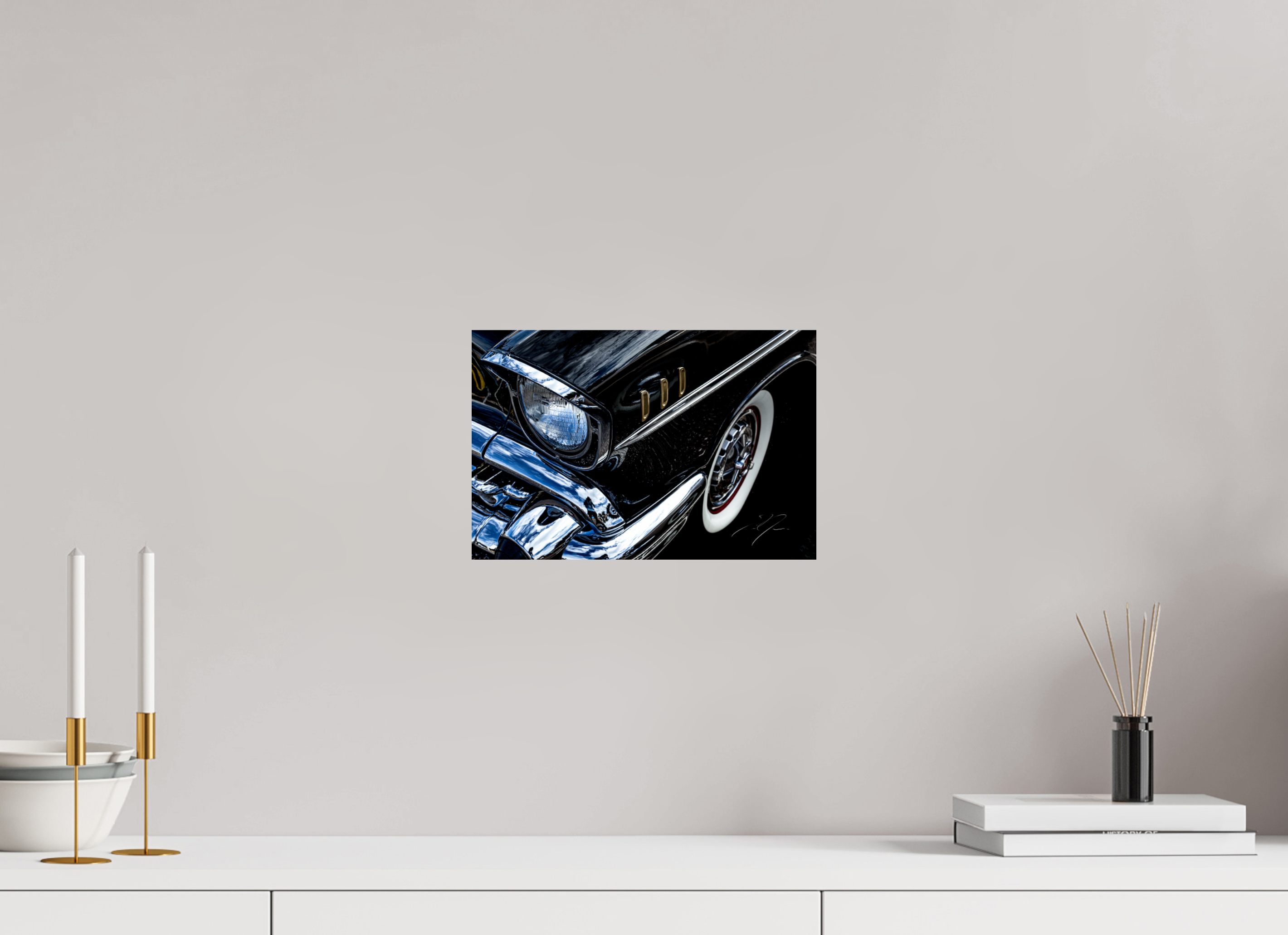 12 x 8″, PRINT ONLY [FUJI CRYSTAL DP II] 1957 CHEVY BEL AIR, No.4