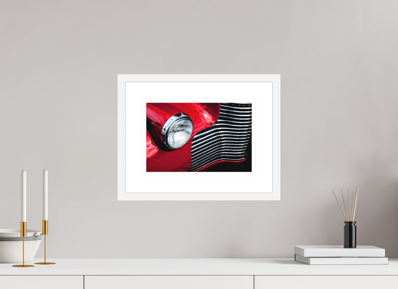 12 x 8″, FRAME - SOLID WOOD [FUJIFLEX] 1940 CHEVY 2-DOOR