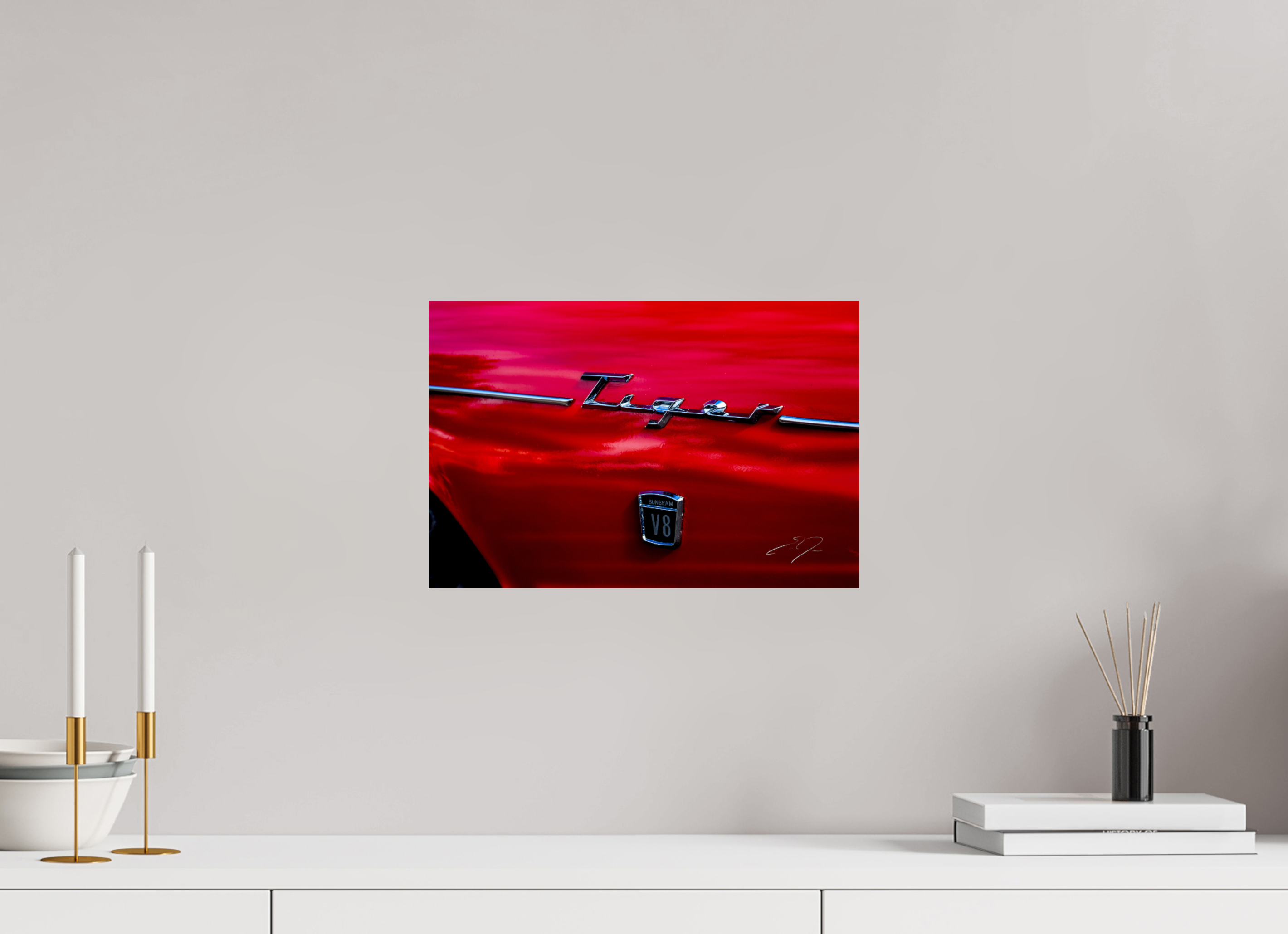 15 x 10″, PRINT ONLY [FUJI CRYSTAL DP II] 1966 TIGER SUNBEAM, No.2