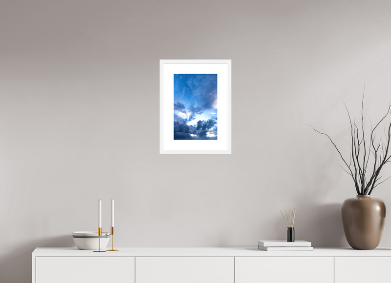 10 x 15″, FRAME - SOLID WOOD [FUJIFLEX] BLUES OF SKY