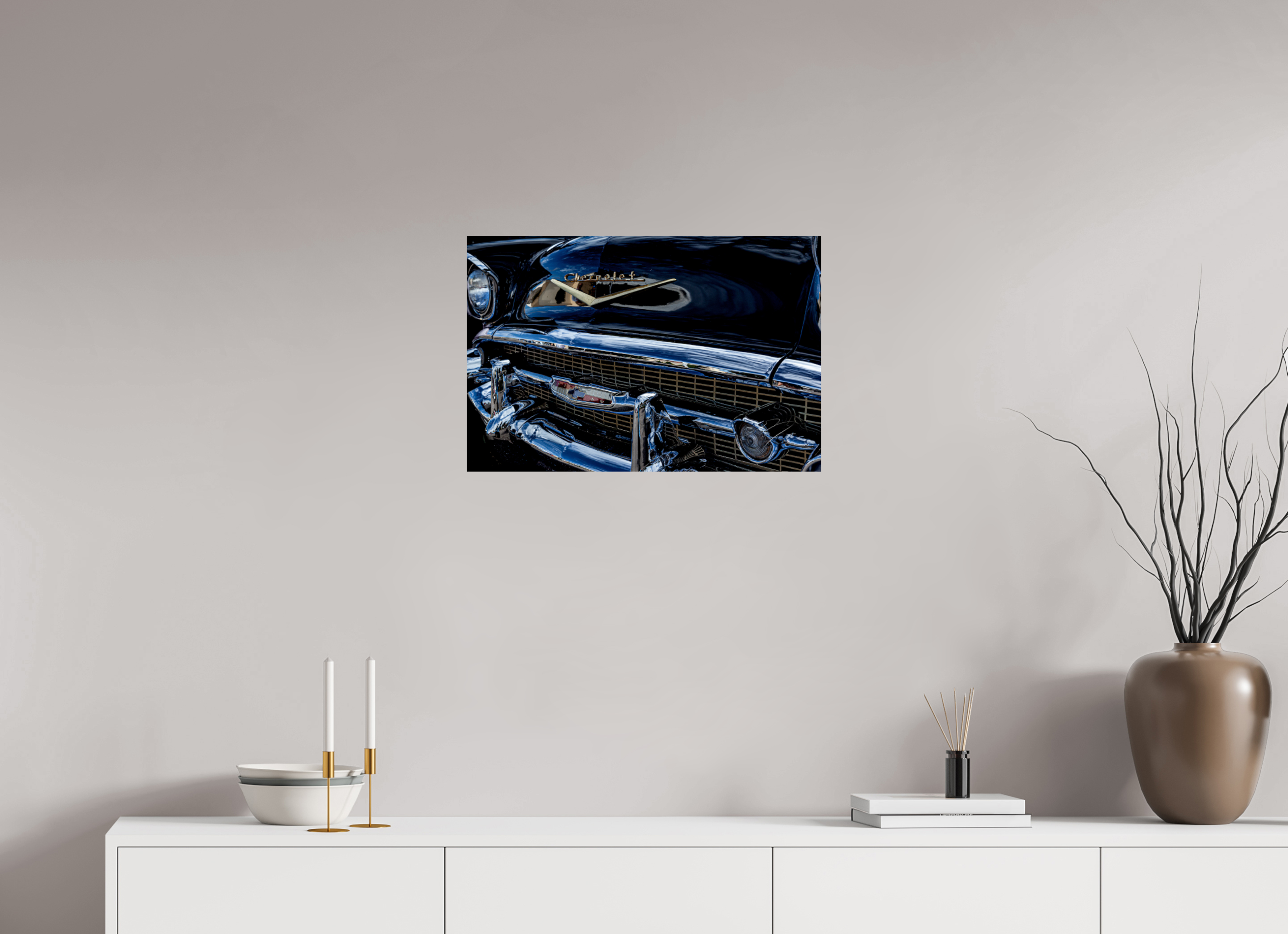 24 x 16″, PRINT ONLY [FUJI CRYSTAL DP II] 1957 CHEVY BEL AIR, No.3