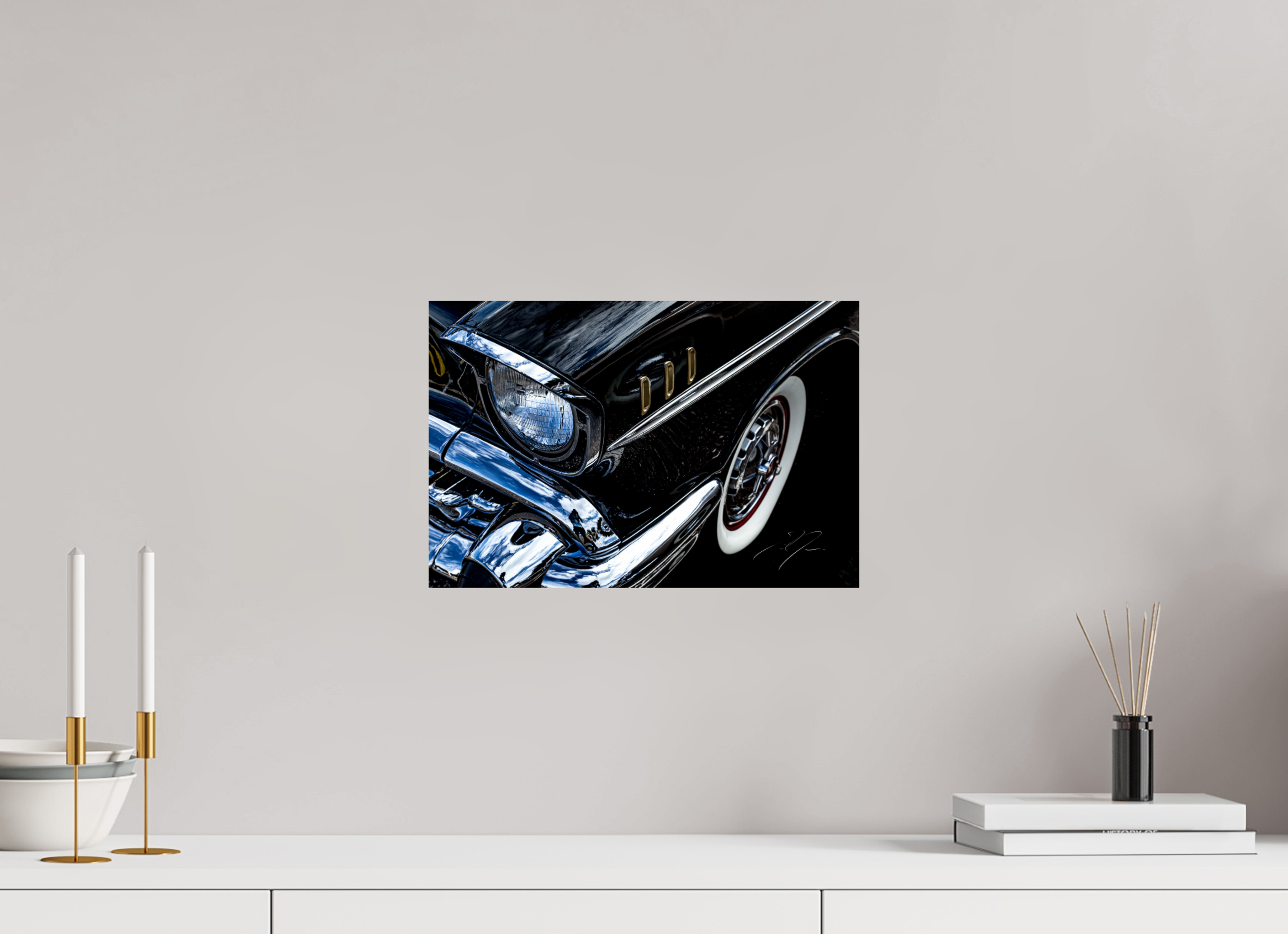 15 x 10″, PRINT ONLY [FUJI CRYSTAL DP II] 1957 CHEVY BEL AIR, No.4