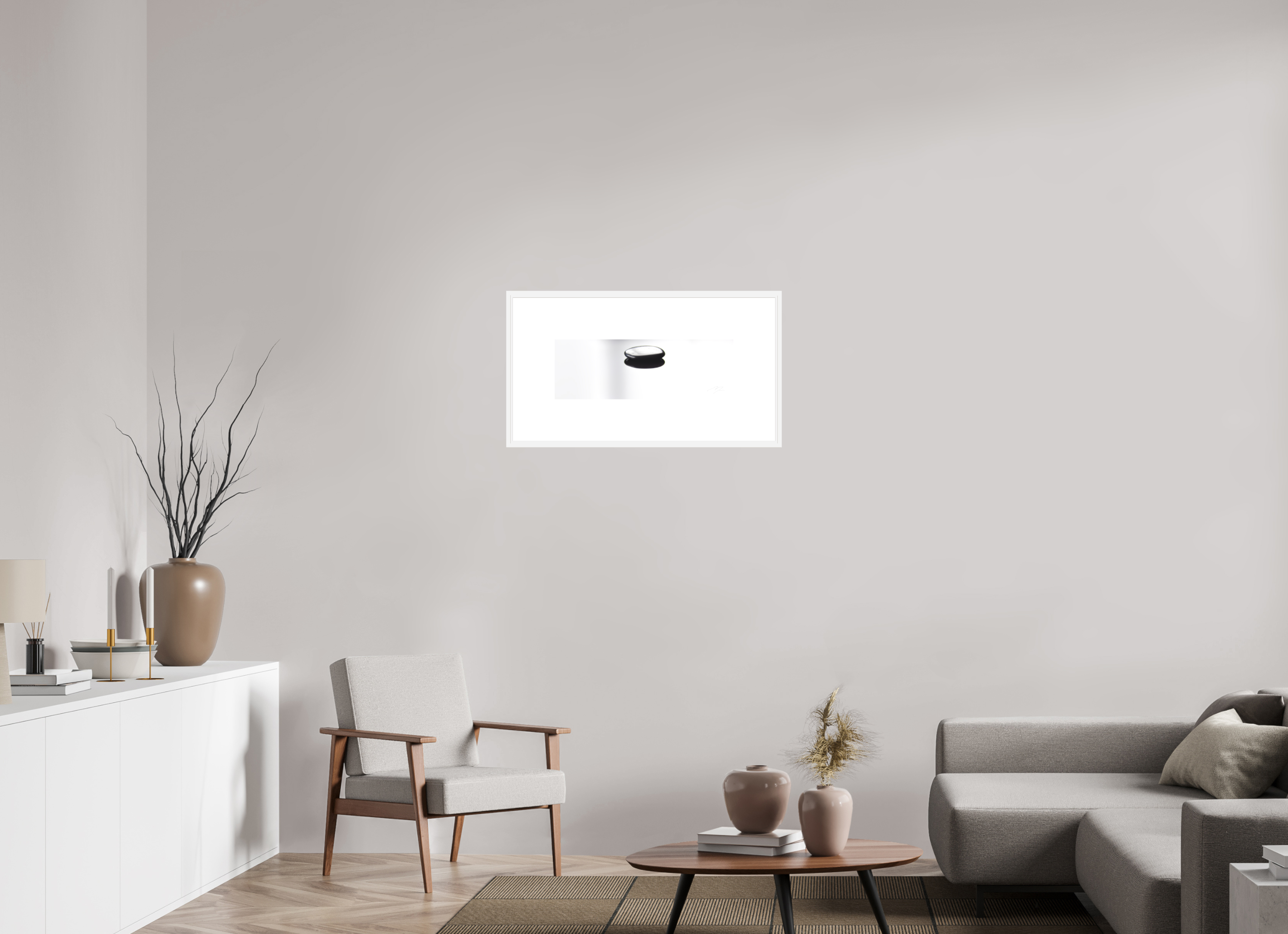 23.1 x 8″, FRAME SOLID WOOD [FUJIFLEX HIGH GLOSS] RESOLUTE