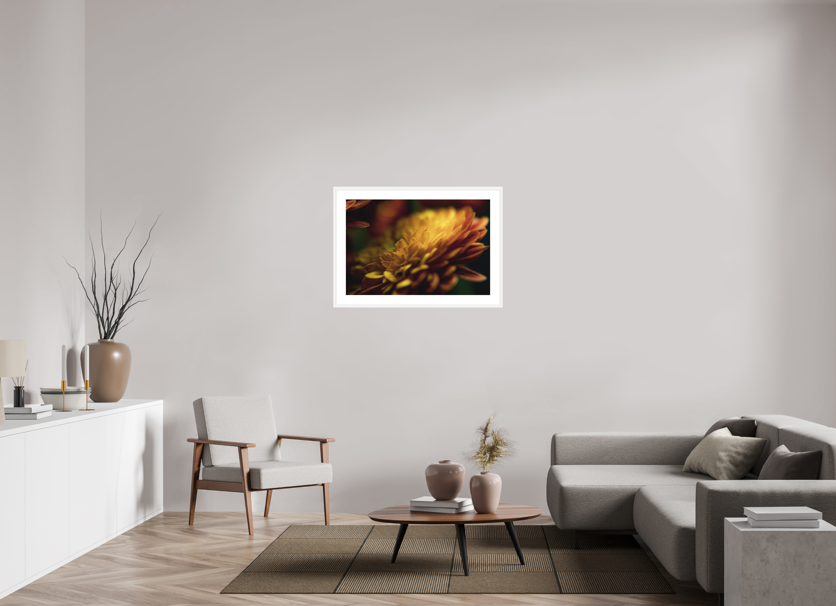 36 x 24″, FRAME - SOLID WOOD [FUJIFLEX] PETALS' GLOW
