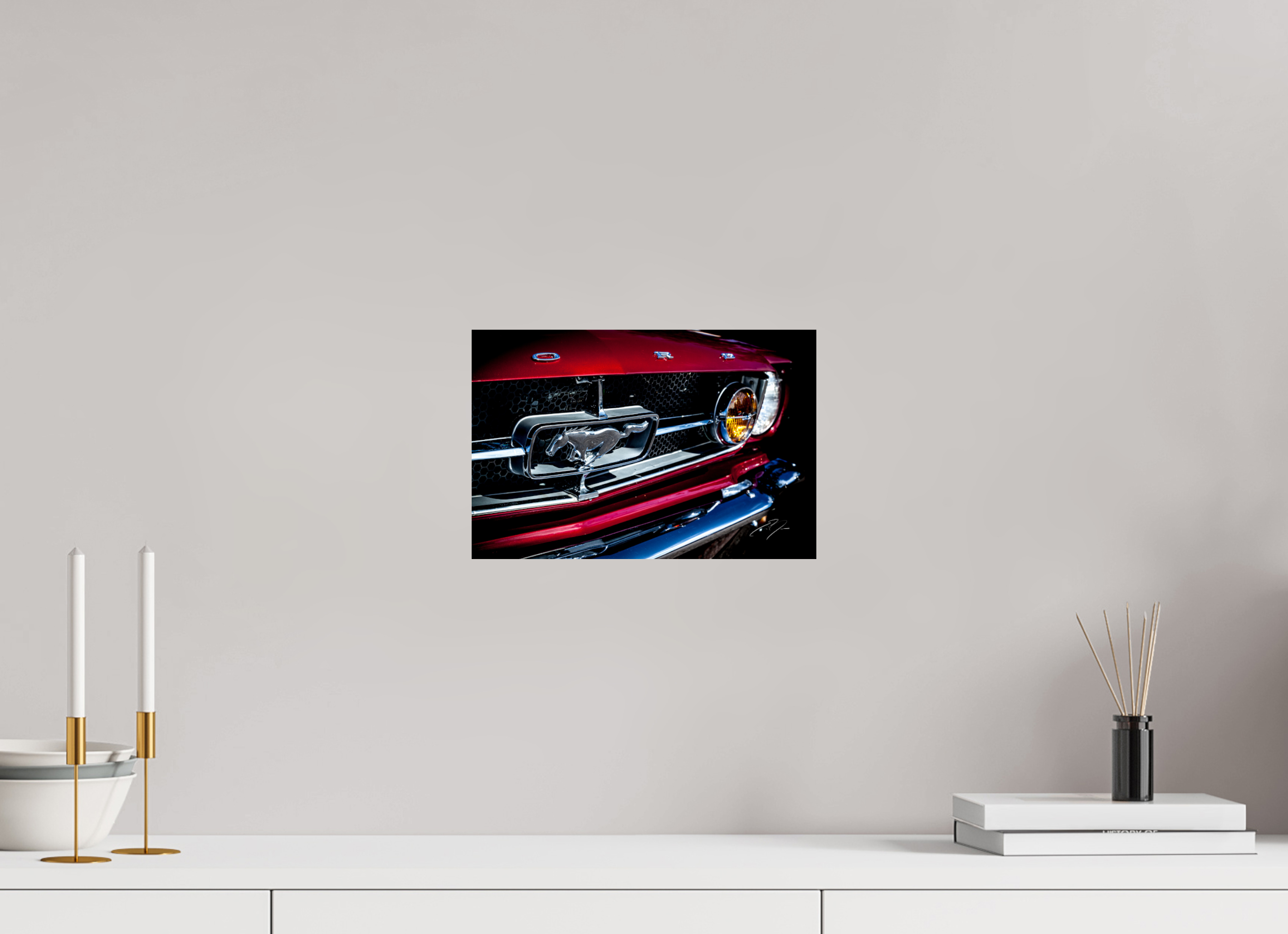 12 x 8″, PRINT ONLY [FUJI CRYSTAL DP II] 1964.5 FORD MUSTANG