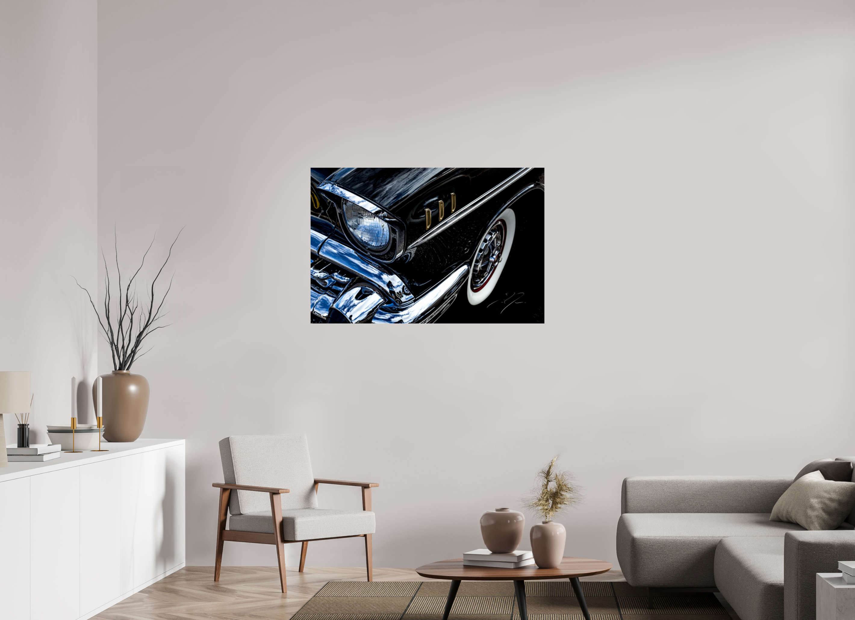 45 x 30″, PRINT ONLY [FUJI CRYSTAL DP II] 1957 CHEVY BEL AIR, No.4