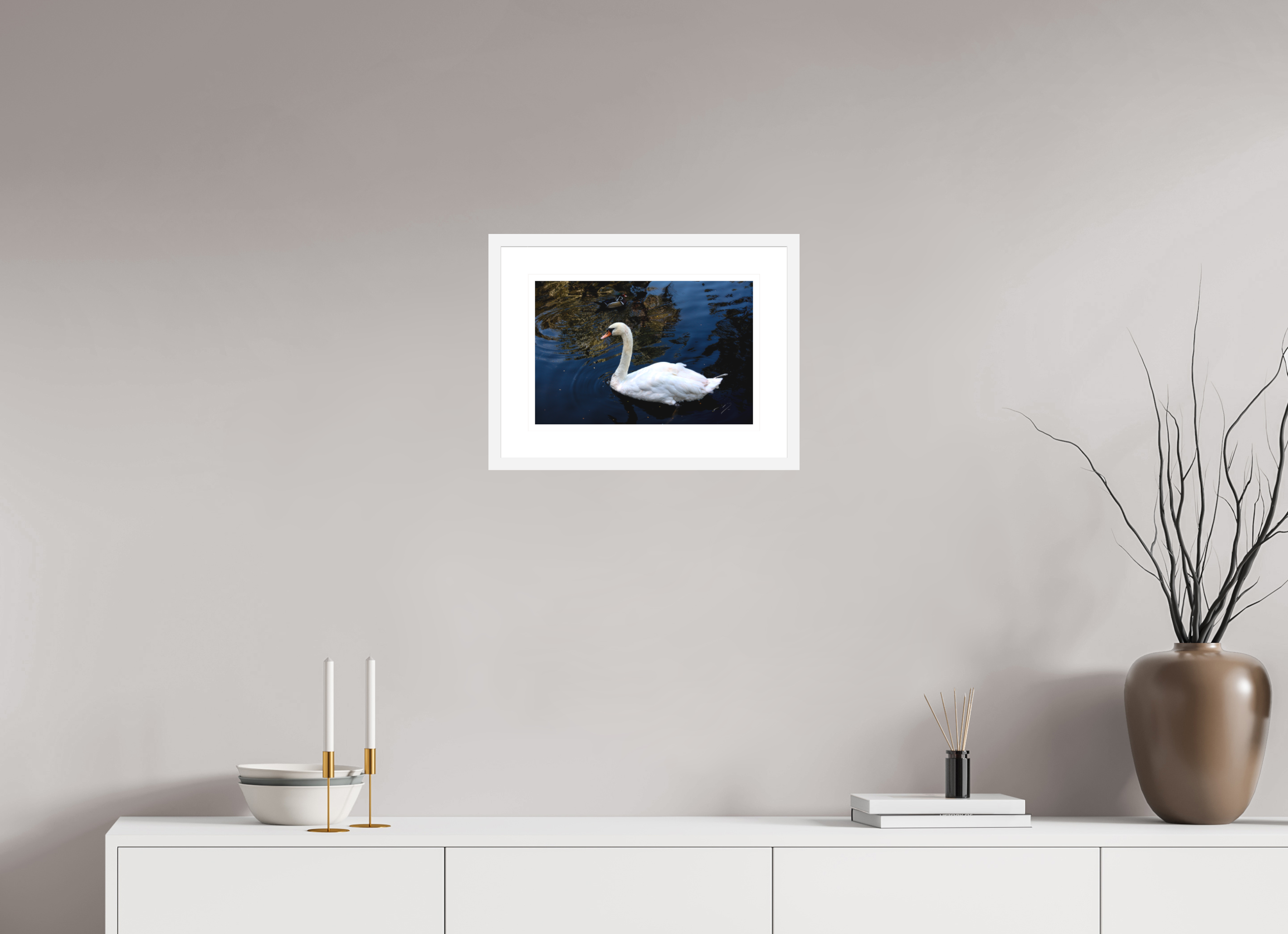 15 x 10″, FRAME - SOLID WOOD [FUJIFLEX] SWAN
