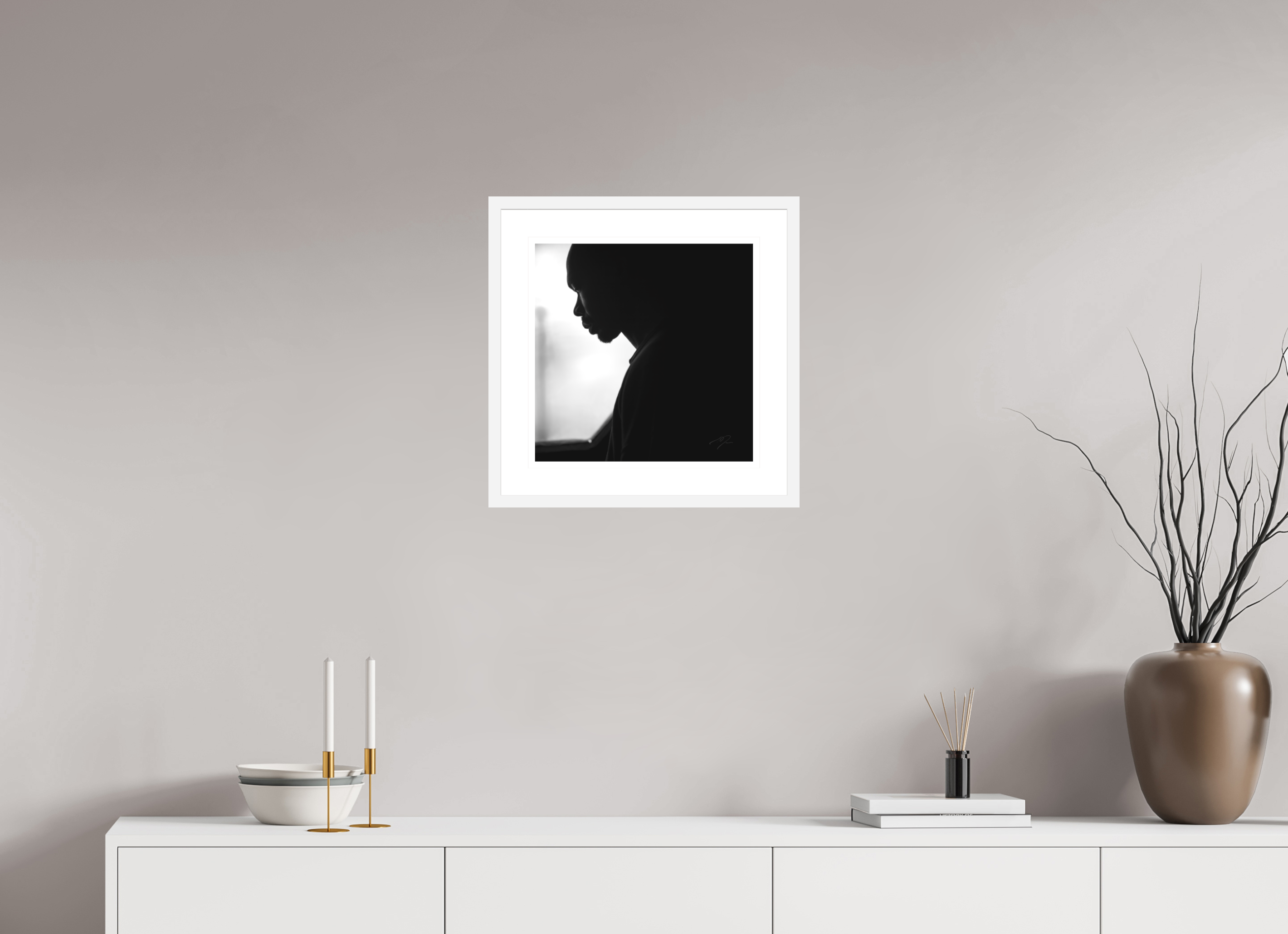 15 x 15″, FRAME - SOLID WOOD [FUJIFLEX] SHADOWS