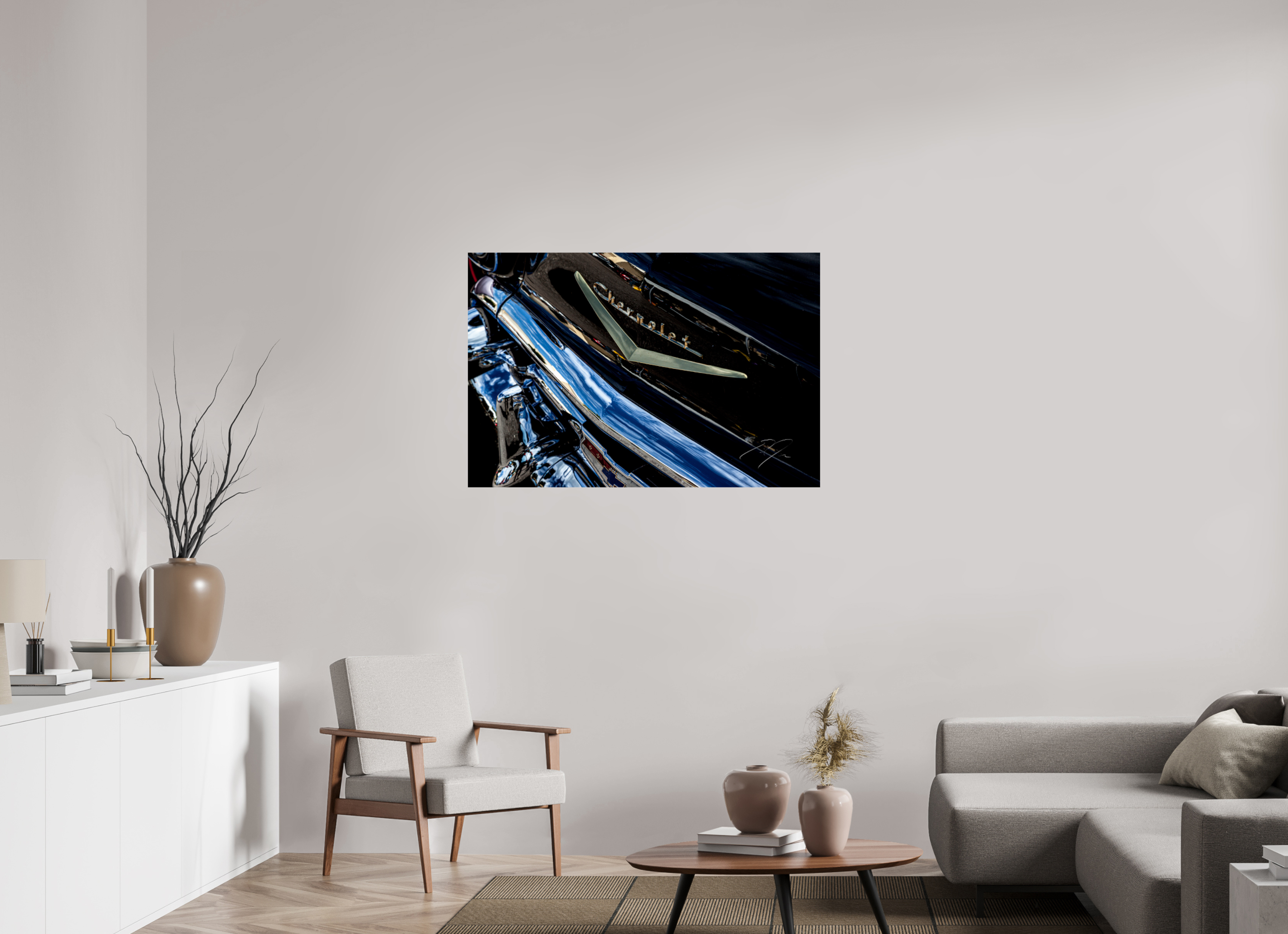 45 x 30″, PRINT ONLY [FUJI CRYSTAL DP II] 1957 CHEVY BEL AIR