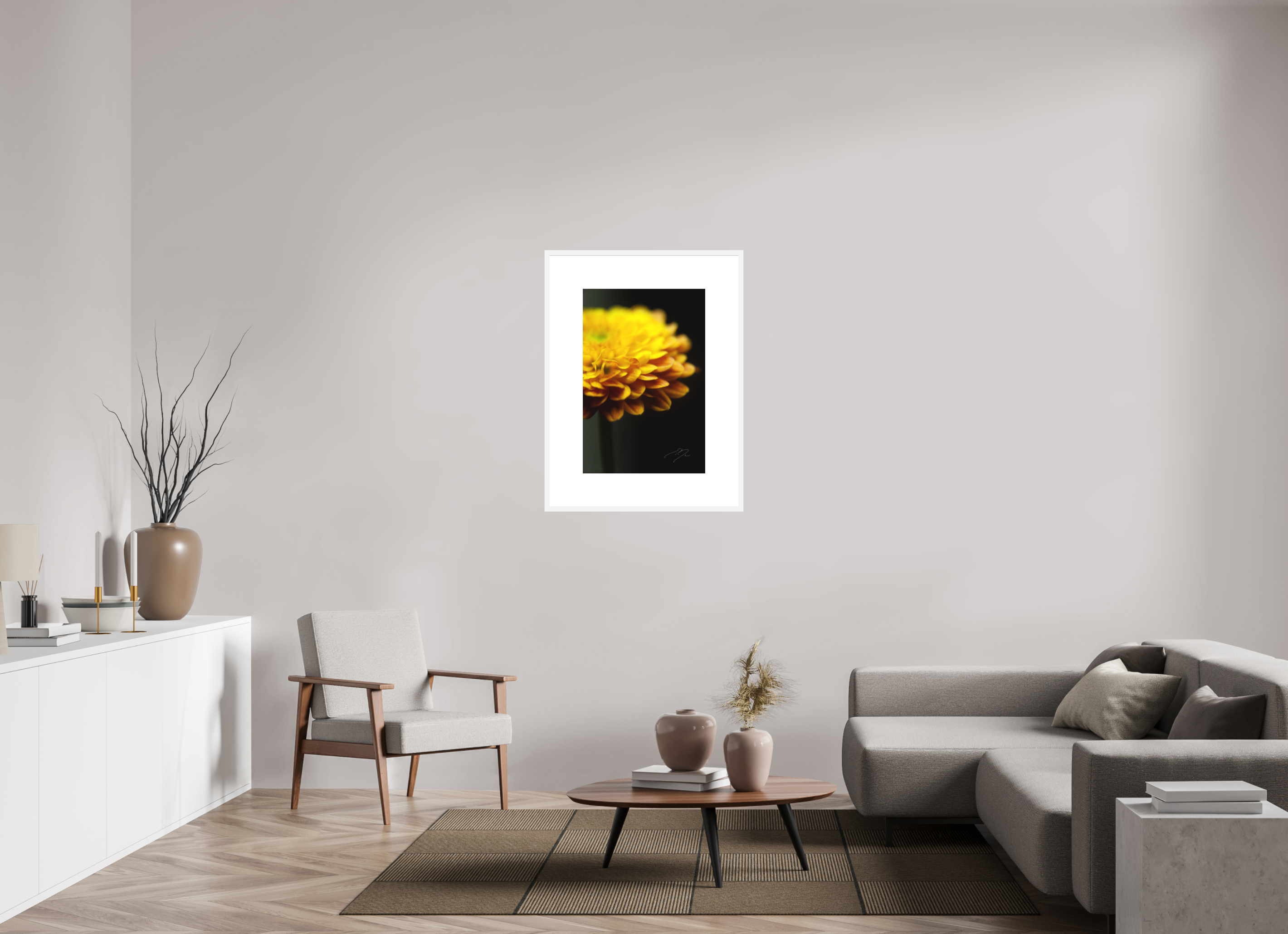 20 x 30″, FRAME SOLID WOOD [FUJIFLEX HIGH GLOSS MATTE FLOAT GLASS] SOLE