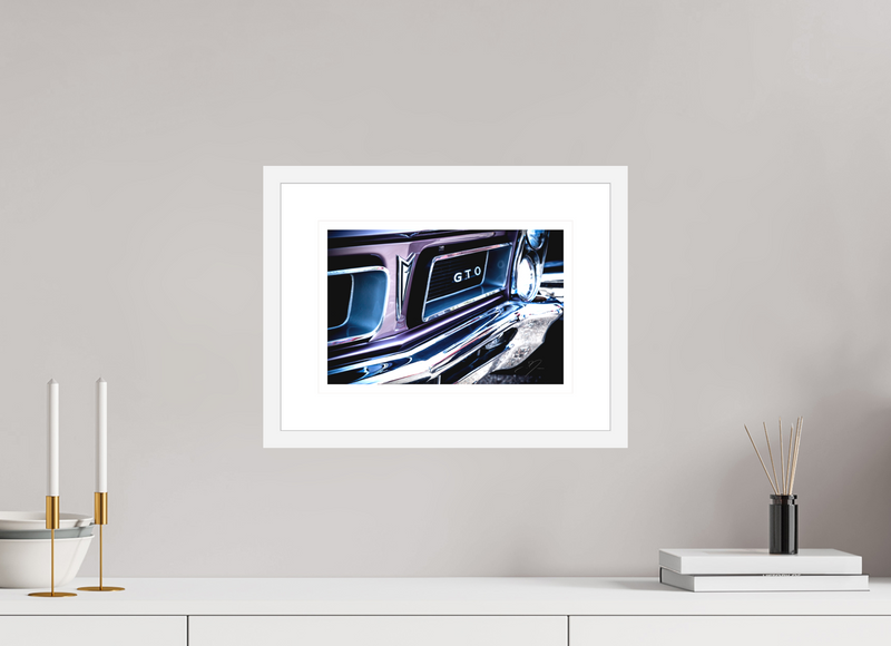 12 x 8″, FRAME - SOLID WOOD [FUJIFLEX] 1965 PONTIAC GTO, No.3