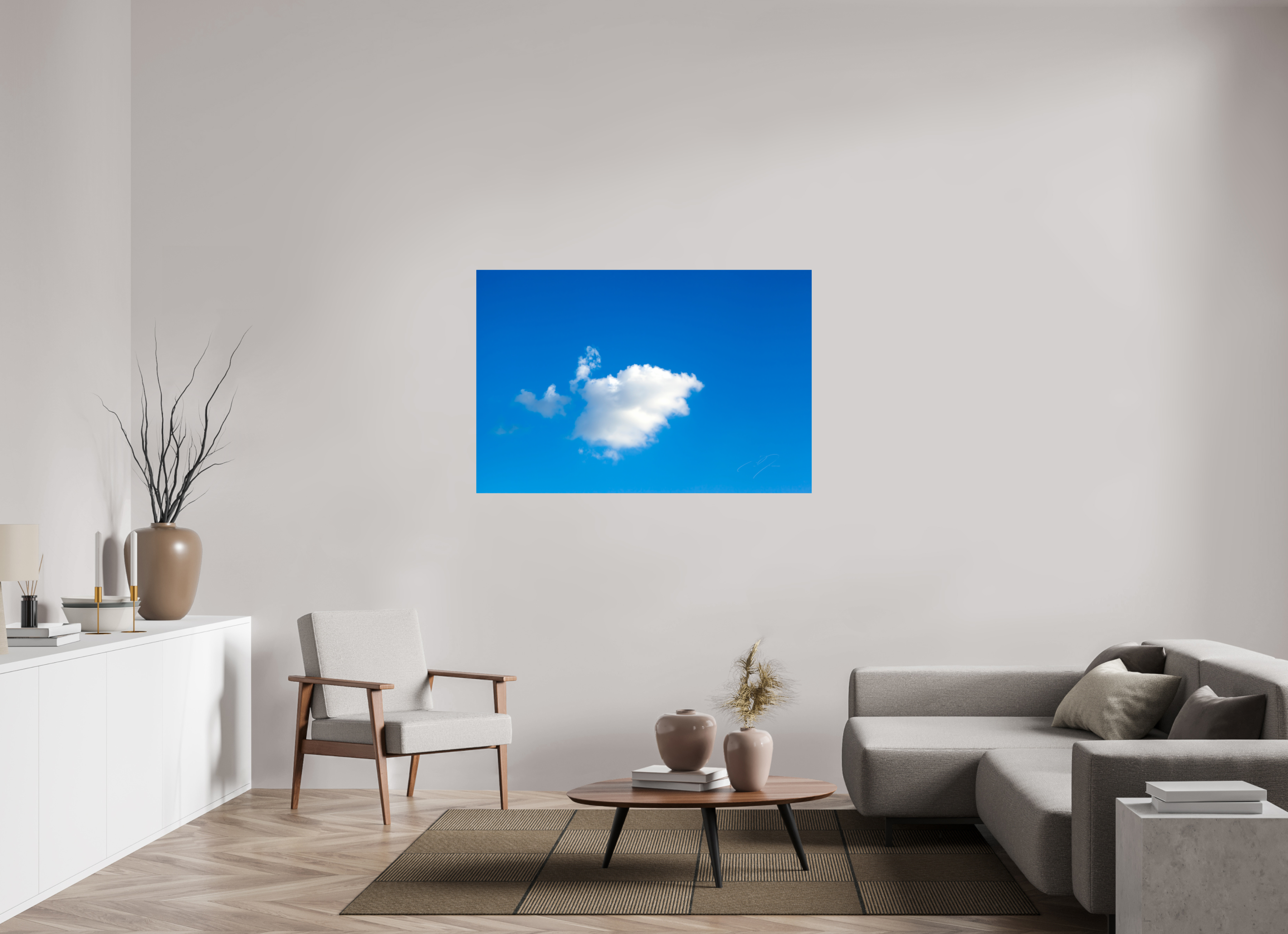 54 x 36″, PRINT ONLY [FUJI CRYSTAL DP II] A SINGLE CLOUD