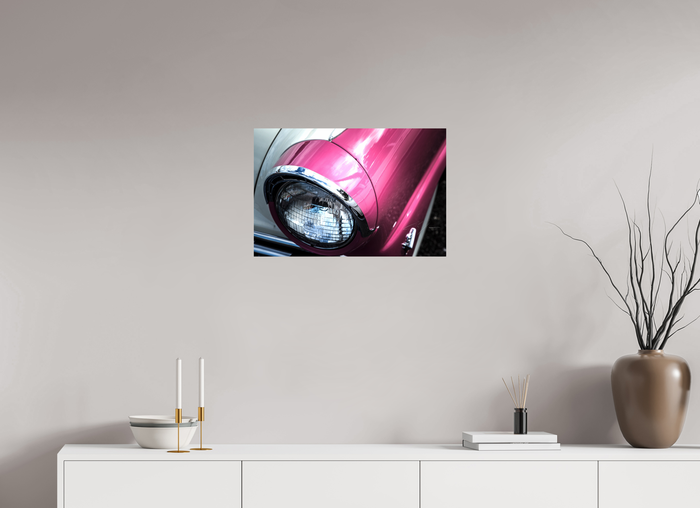 24 x 16″, PRINT ONLY [FUJI CRYSTAL DP II] 1955 FORD CROWN VICTORIA