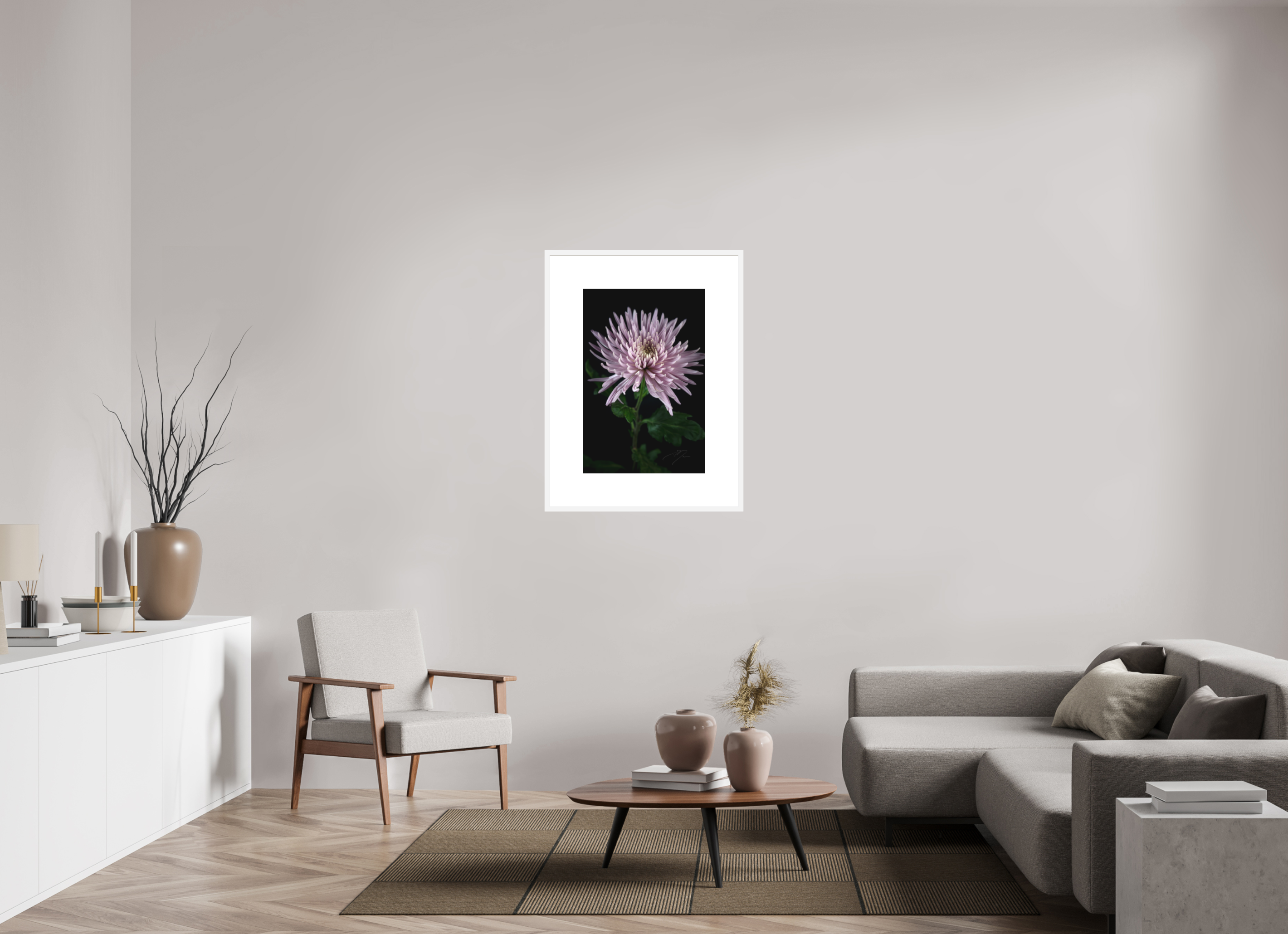 20 x 30″, FRAME SOLID WOOD [FUJI CRYSTAL DP II MATTE FLOAT GLASS] MUM, No.3