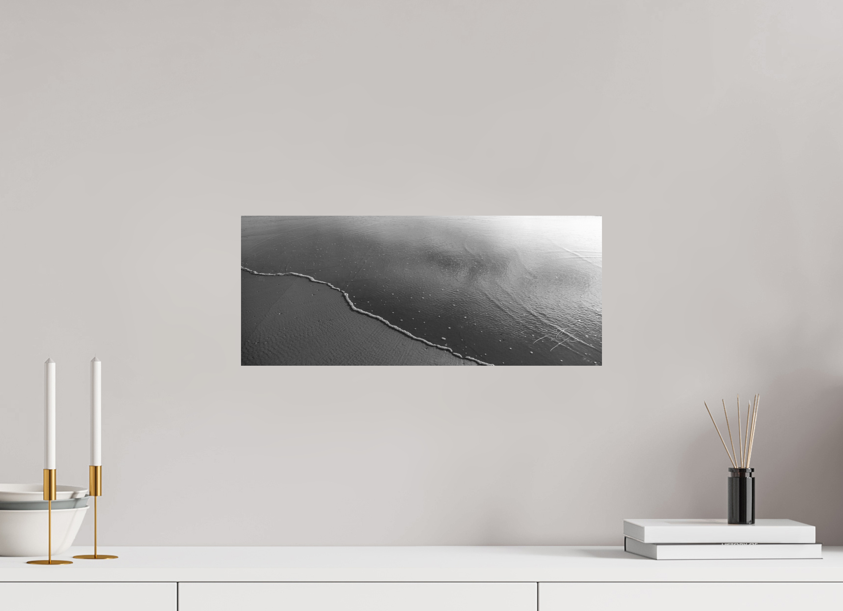 19.2 x 8″, PRINT ONLY [FUJI CRYSTAL DP II] TOUCH THE SHORE