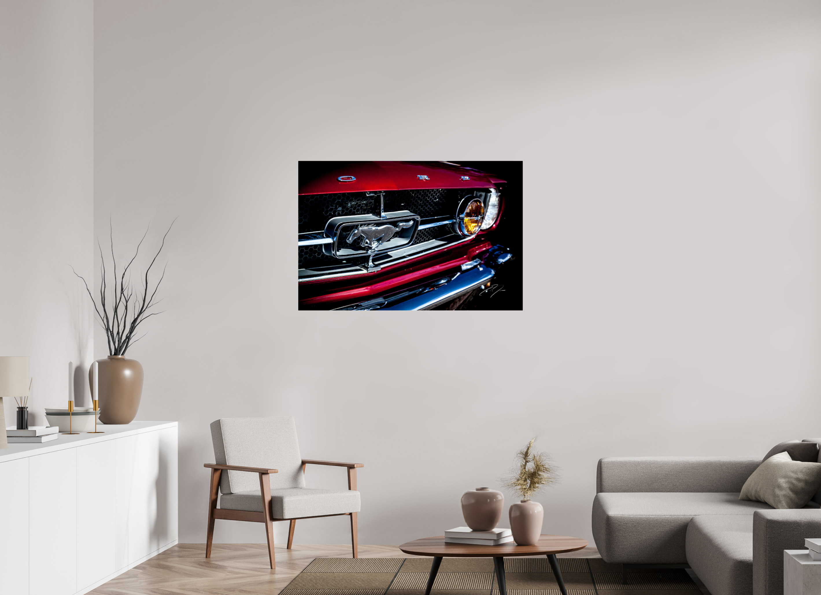 45 x 30″, PRINT ONLY [FUJI CRYSTAL DP II] 1964.5 FORD MUSTANG