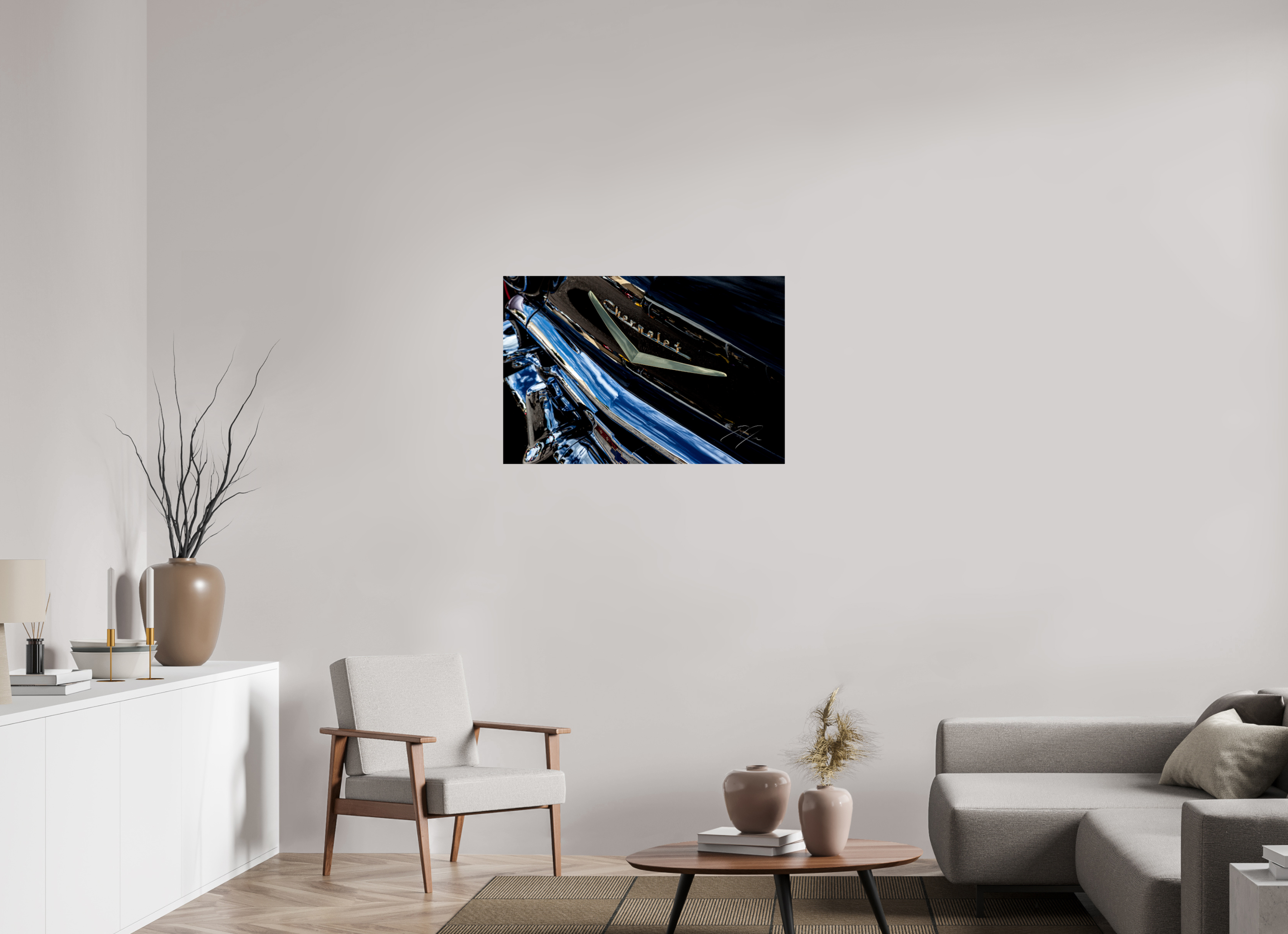 36 x 24″, PRINT ONLY [FUJI CRYSTAL DP II] 1957 CHEVY BEL AIR