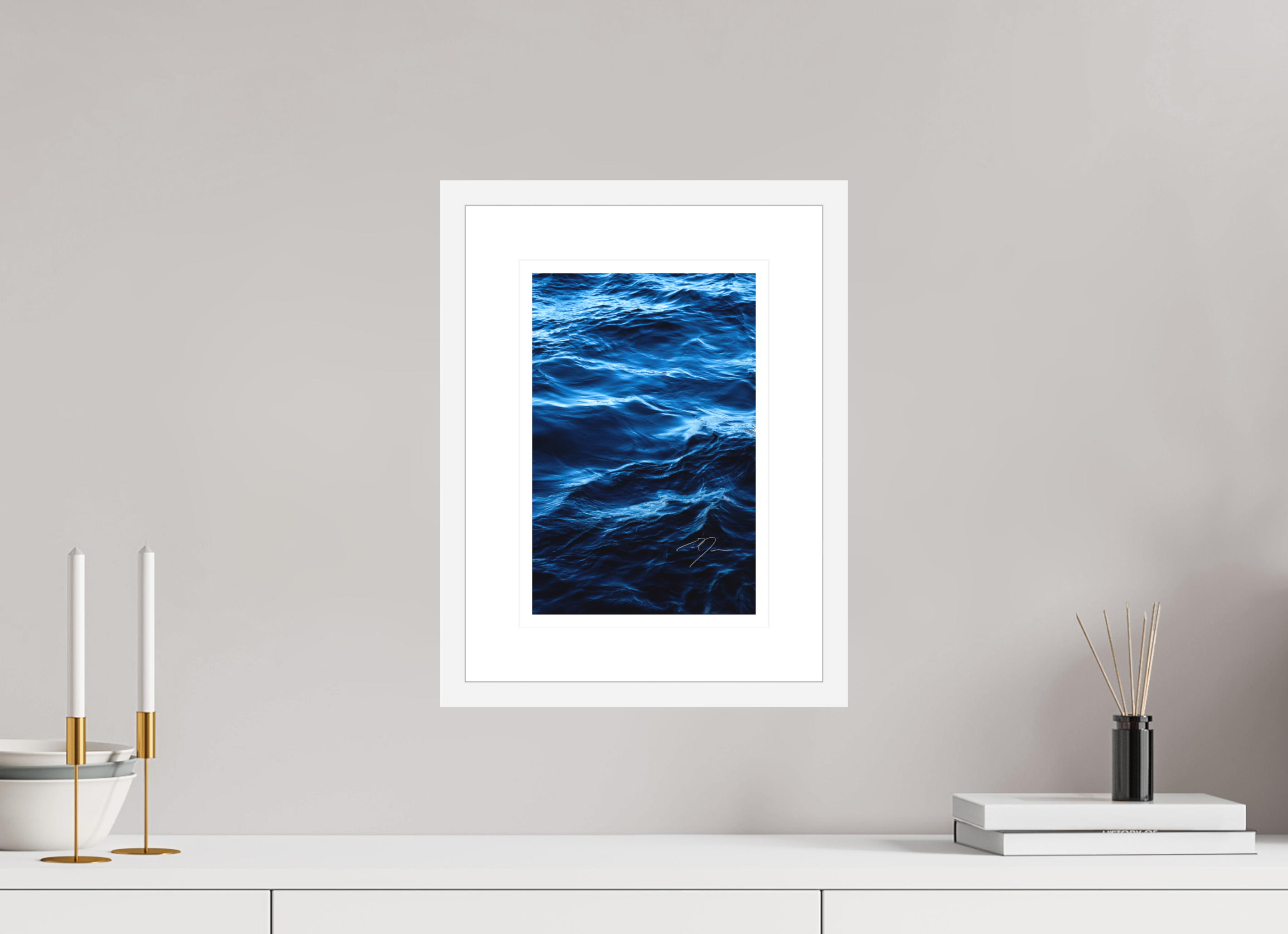 8 x 12″, FRAME - SOLID WOOD [FUJIFLEX] WATER, No.13