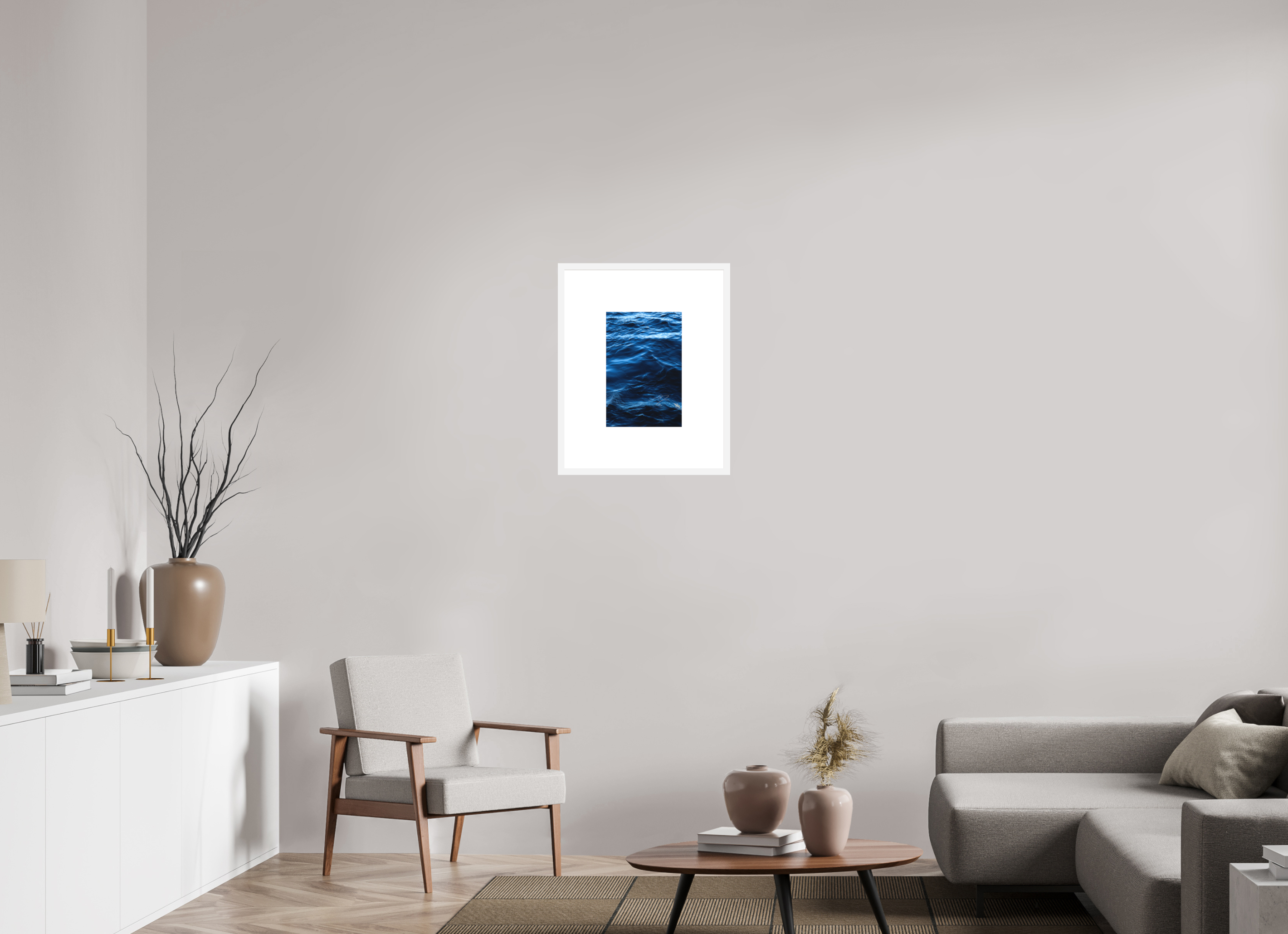 10 x 15″, FRAME SOLID WOOD [FUJI CRYSTAL DP II MATTE FLOAT GLASS] WATER, No.12