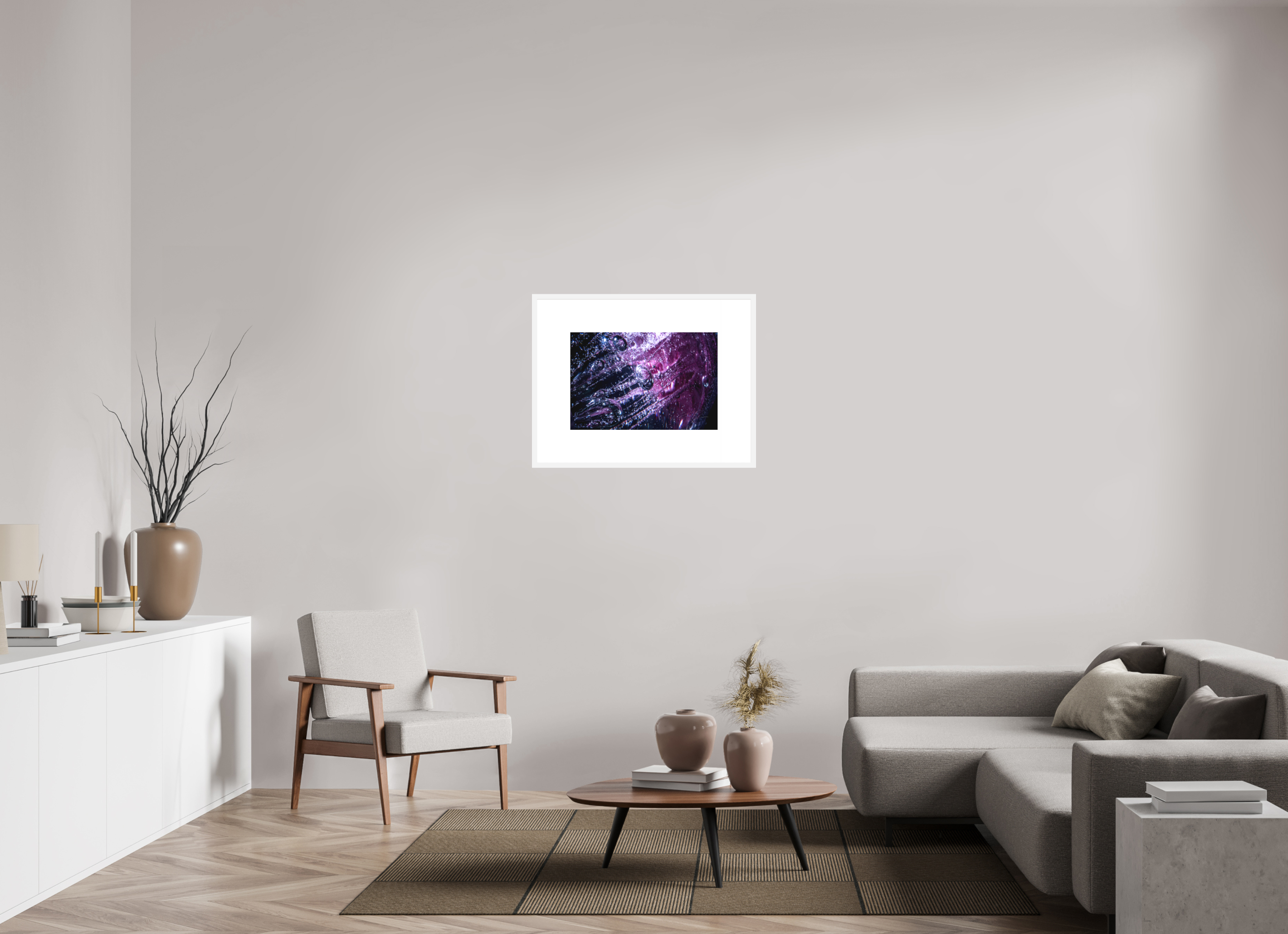 24 x 16″, FRAME SOLID WOOD [FUJI CRYSTAL DP II MATTE FLOAT GLASS] FLEE