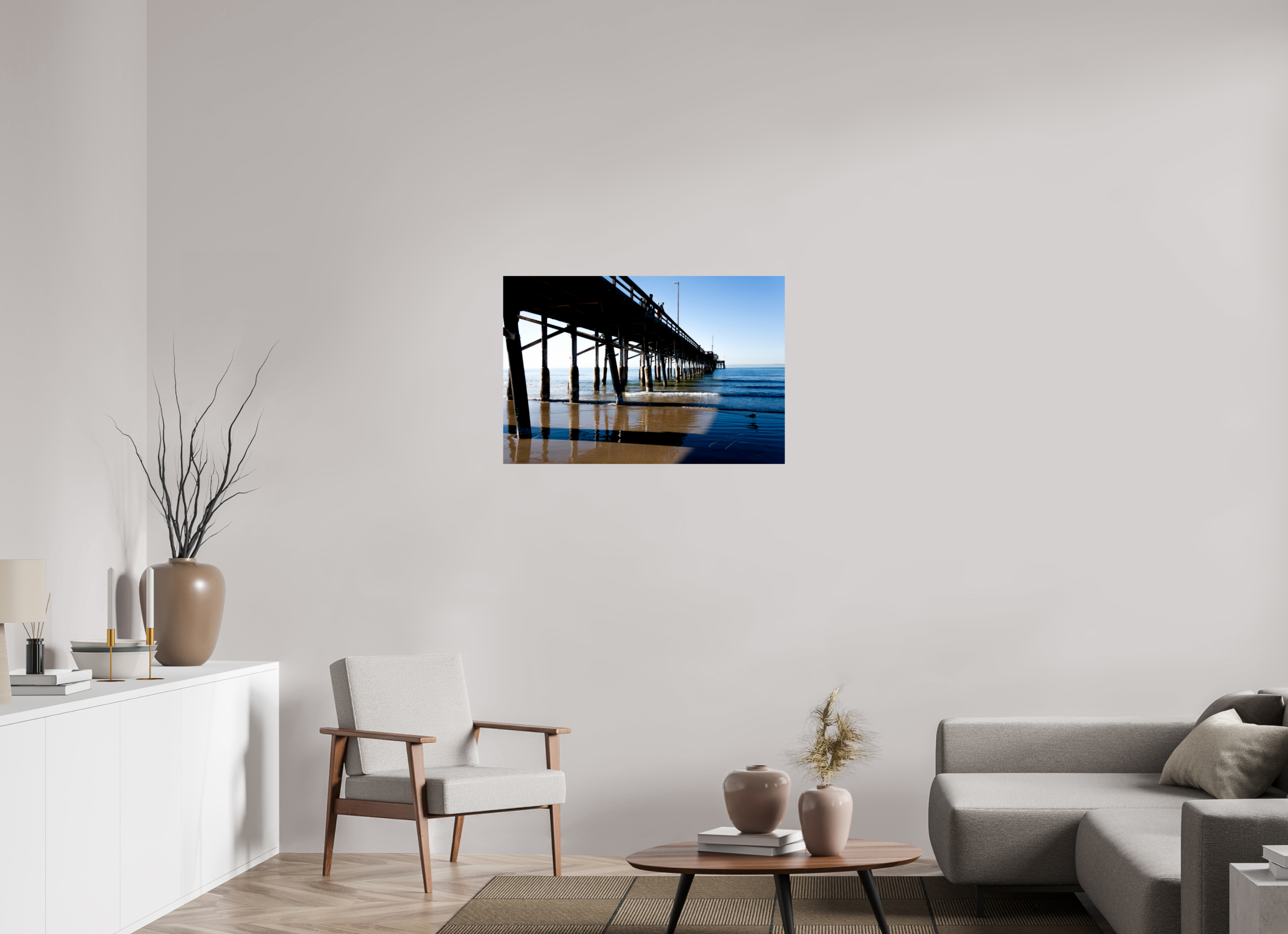 36 x 24″, PRINT ONLY [FUJI CRYSTAL DP II] ALONG THE PIER