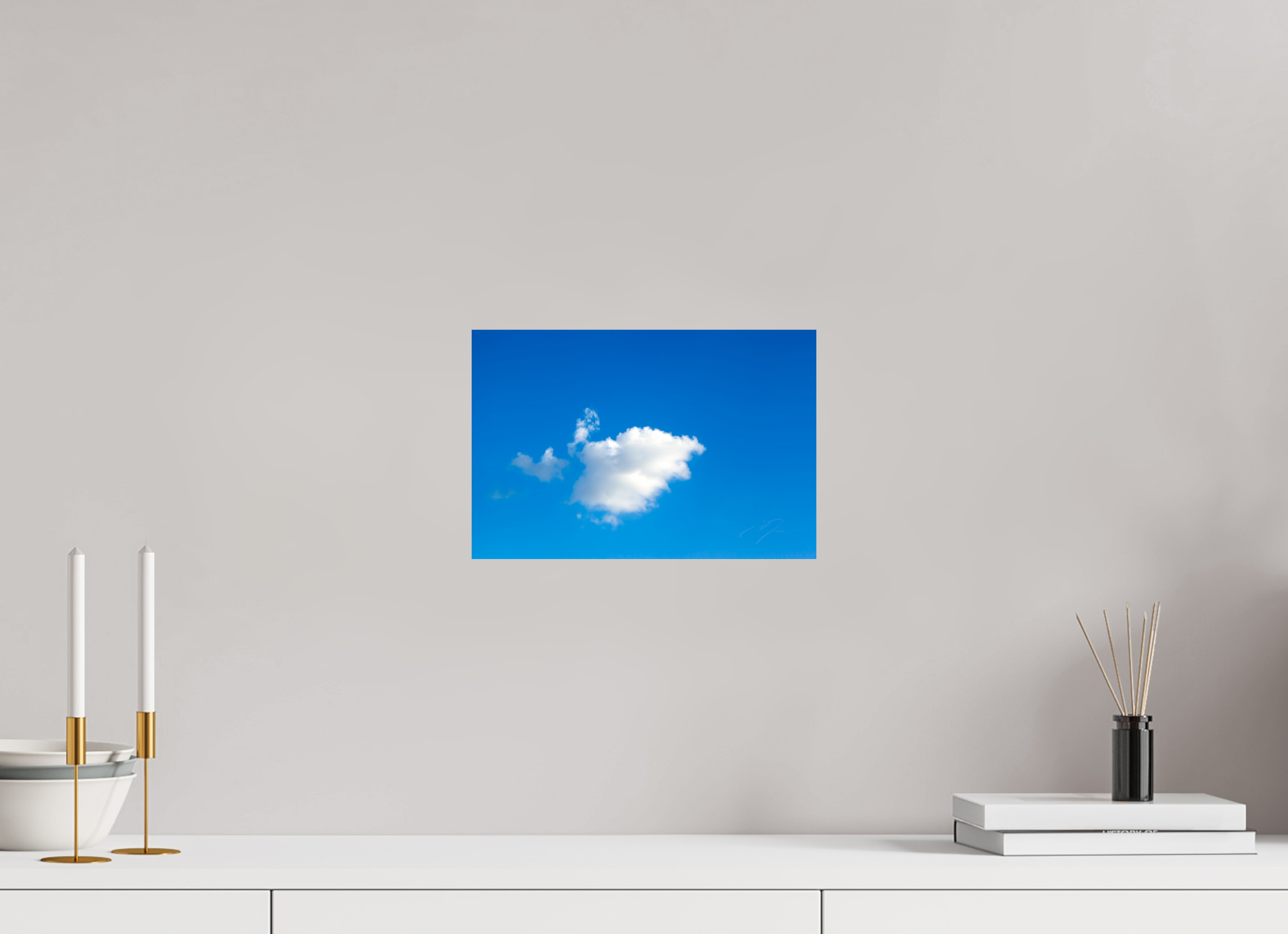12 x 8″, PRINT ONLY [FUJI CRYSTAL DP II] A SINGLE CLOUD