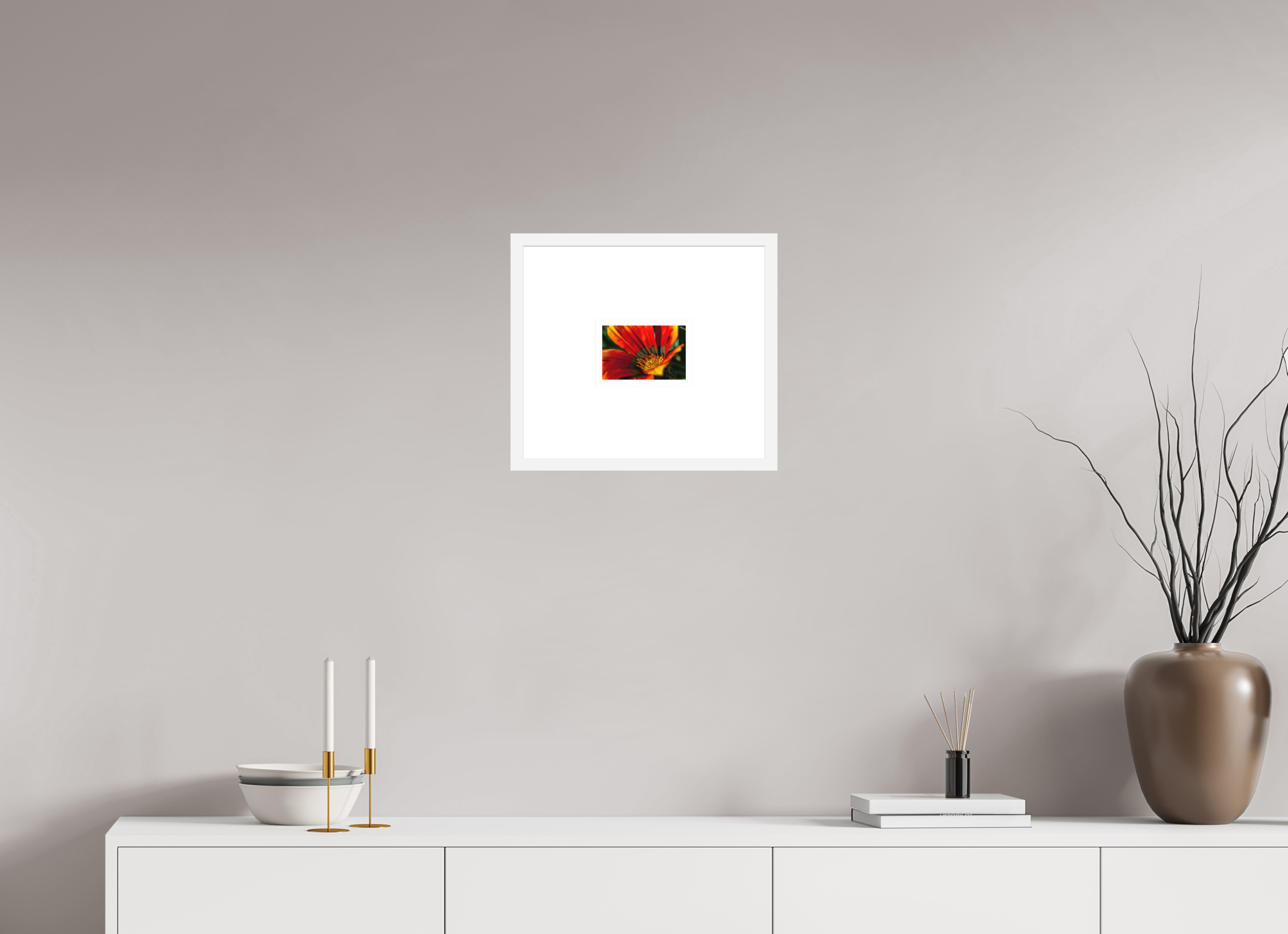 6 x 4″, FRAME SOLID WOOD [FUJIFLEX HIGH GLOSS MATTE FLOAT GLASS] FALL IN LOVE