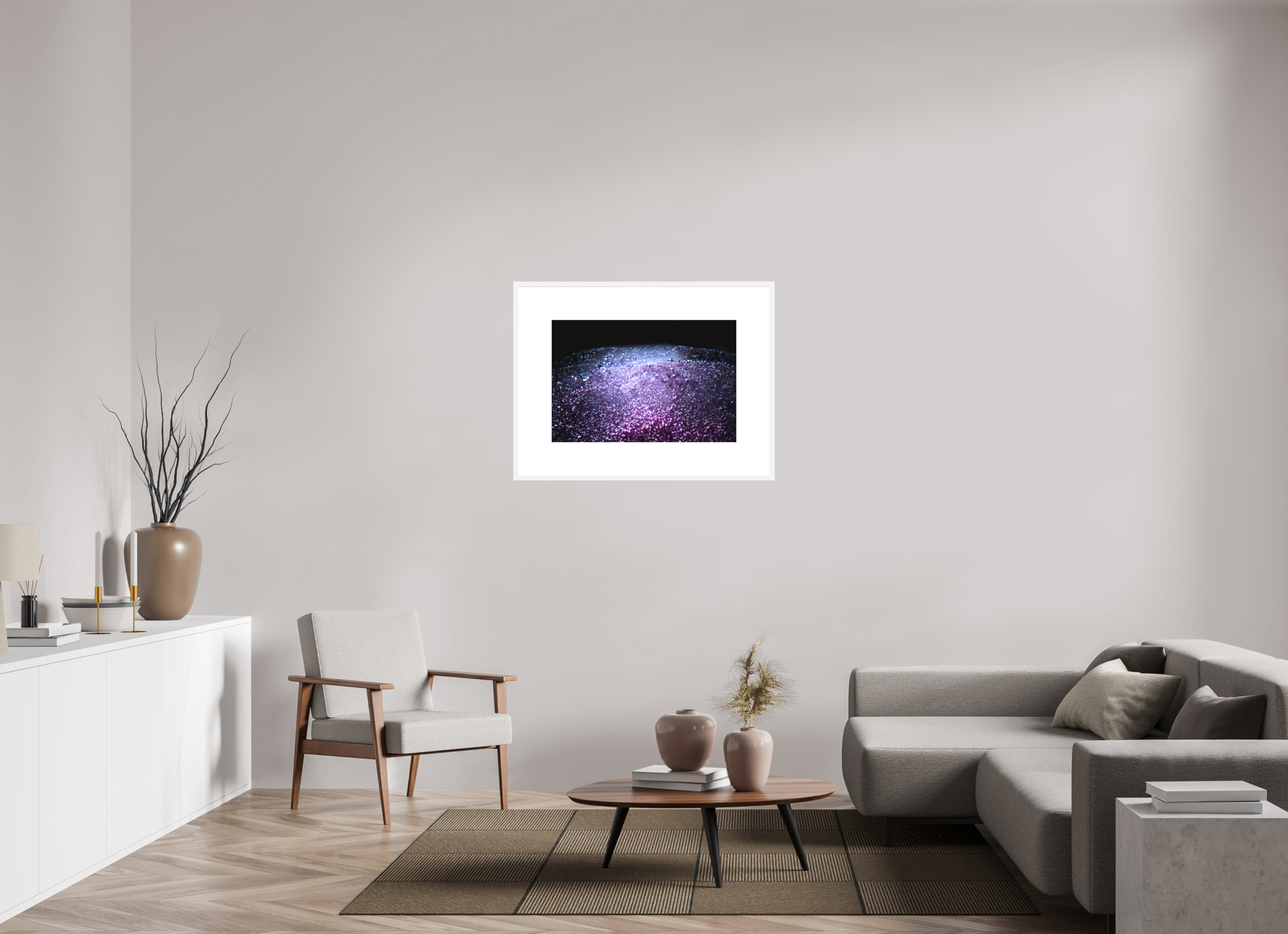 30 x 20″, FRAME SOLID WOOD [FUJIFLEX HIGH GLOSS MATTE FLOAT GLASS] ON THE SURFACE