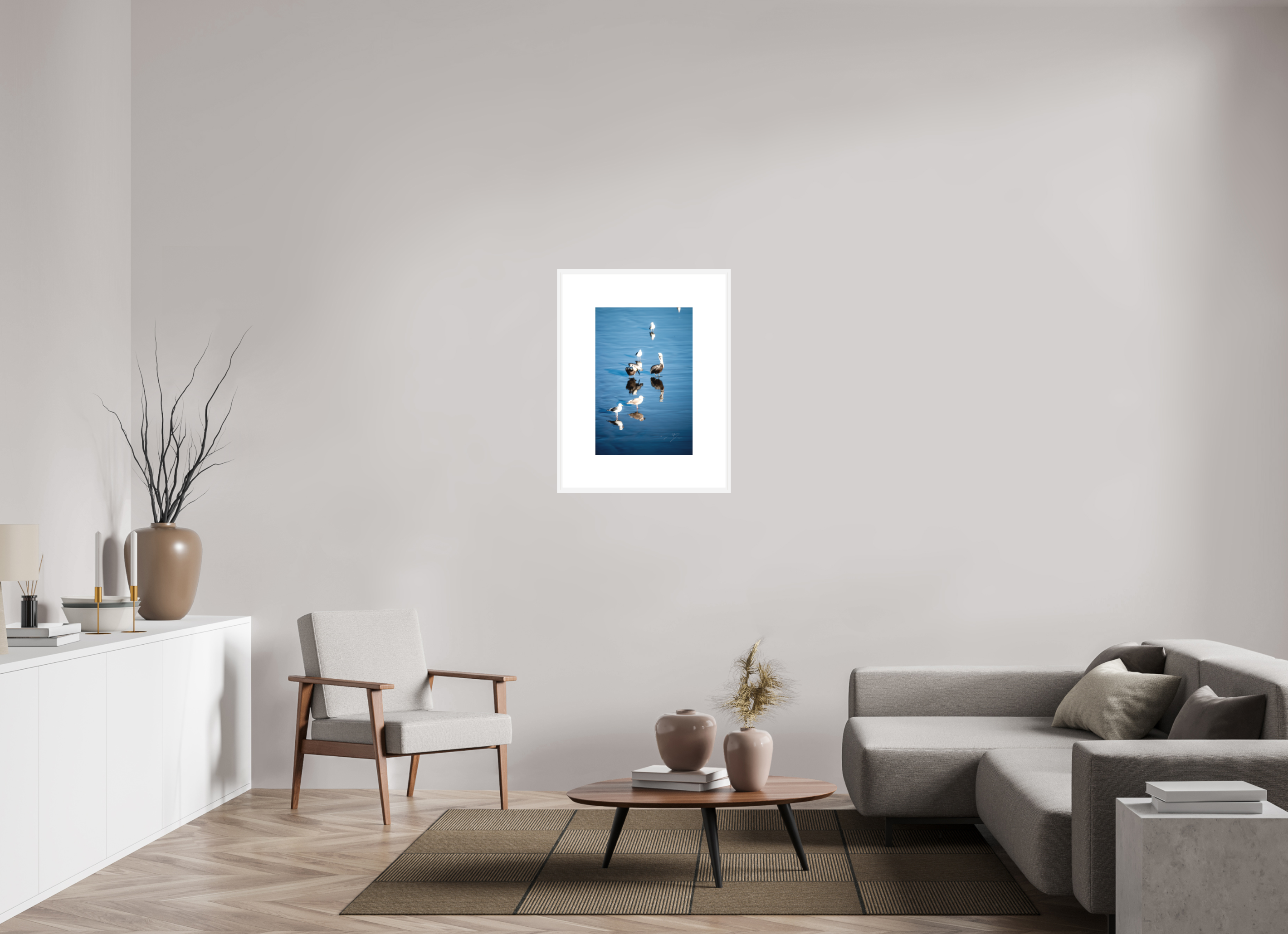 16 x 24″, FRAME SOLID WOOD [FUJI CRYSTAL DP II MATTE FLOAT GLASS] OBSCURE REFLECTION