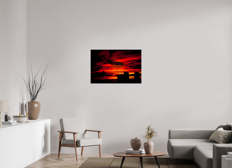 36 x 24″, PHOTO PRINT - FUJIFLEX HIGH GLOSS RED SKY