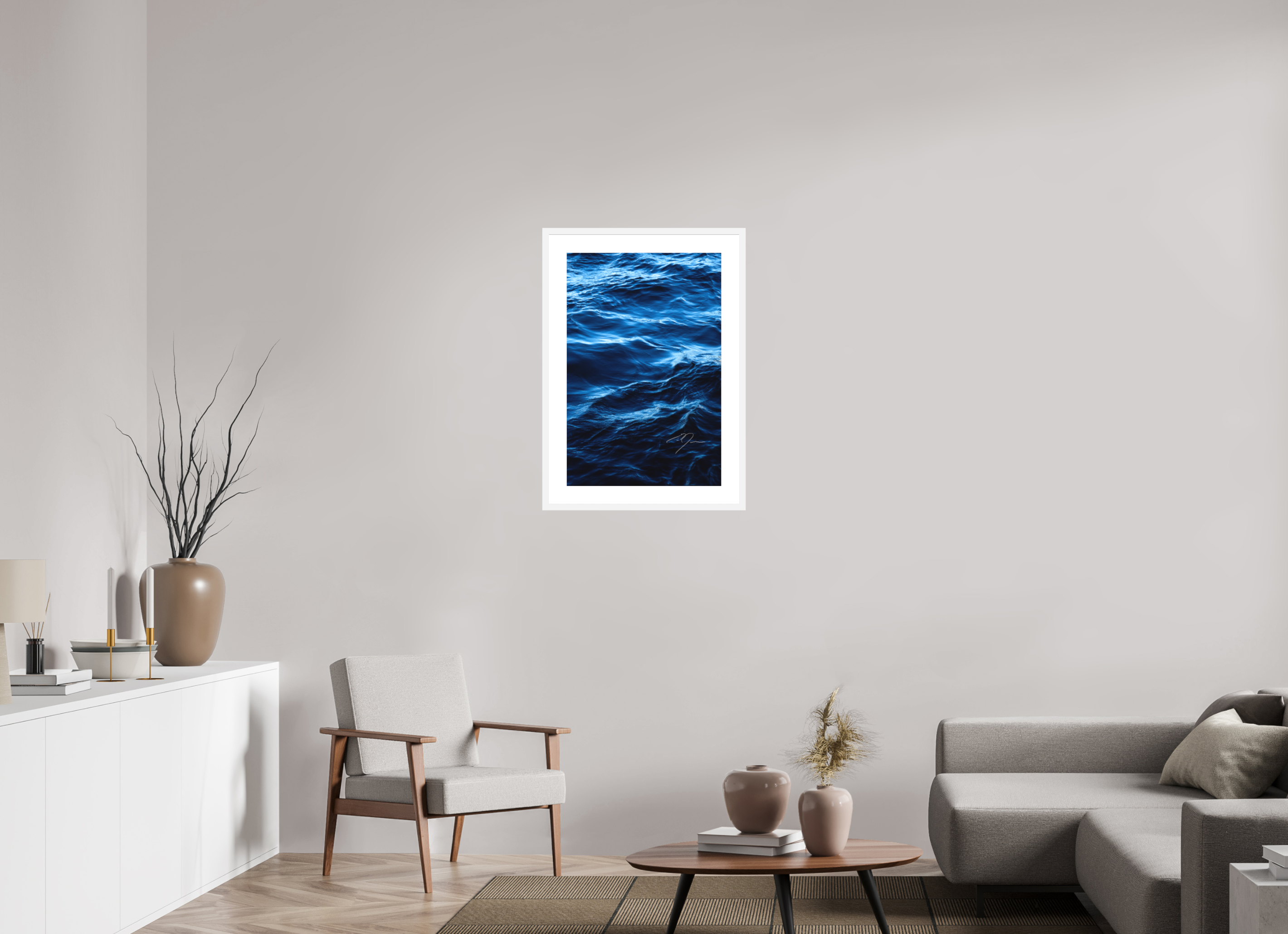 20 x 30″, FRAME - SOLID WOOD [FUJIFLEX] WATER, No.13