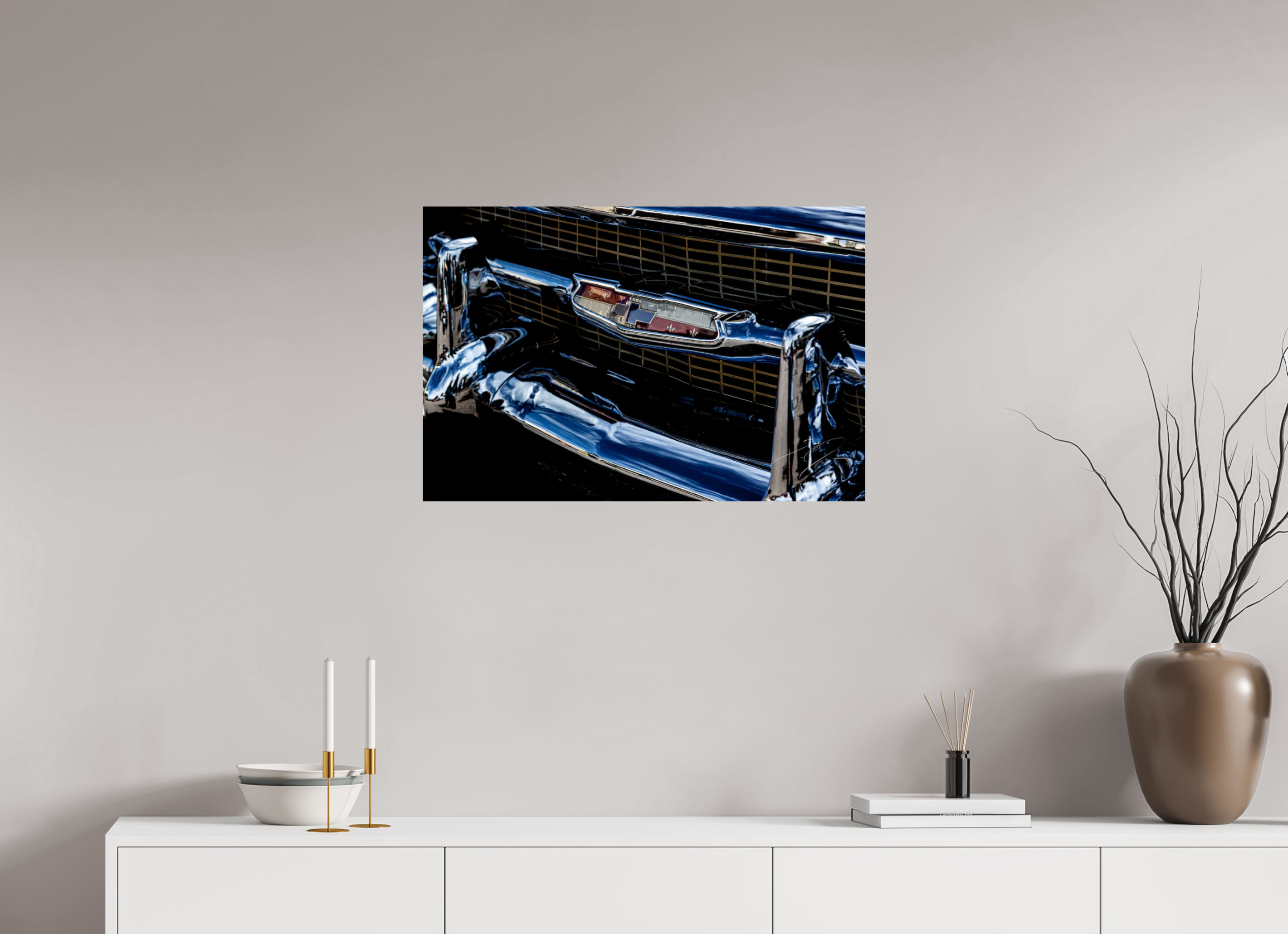 30 x 20″, PRINT ONLY [FUJI CRYSTAL DP II] 1957 CHEVY BEL AIR, No.2
