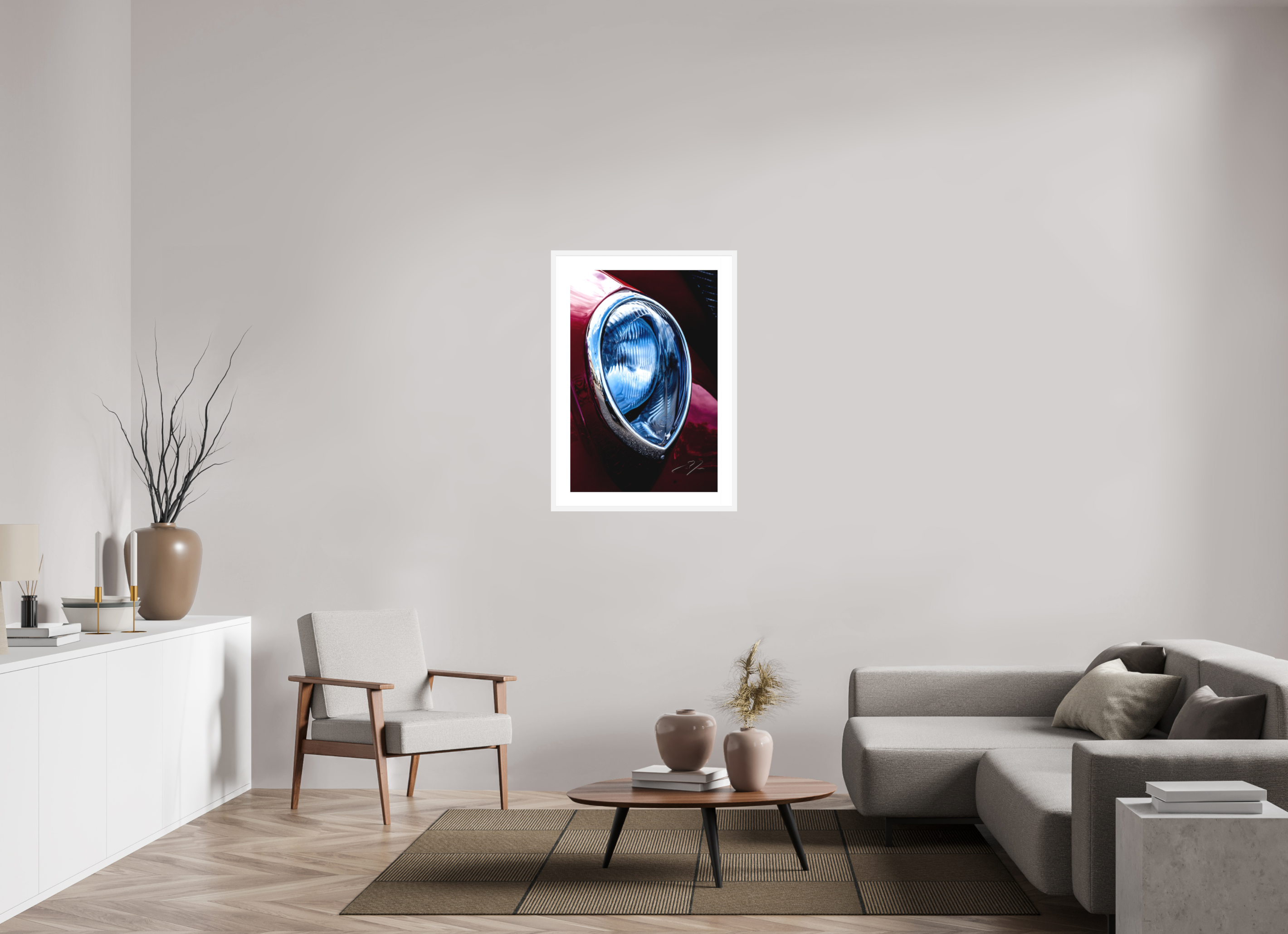 24 x 36″, FRAME - SOLID WOOD [FUJIFLEX] 1937 FORD, No.2