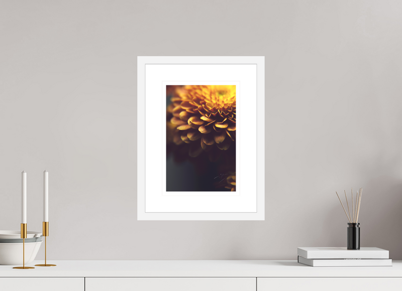 8 x 12″, FRAME - SOLID WOOD [FUJIFLEX] RUSTIC PETALS