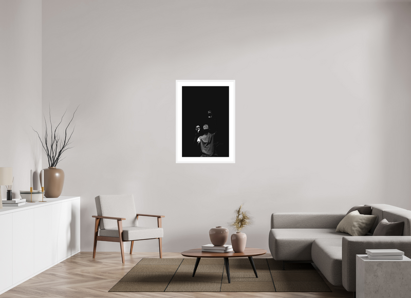 24 x 36″, FRAME - SOLID WOOD [FUJIFLEX] ANGUISH