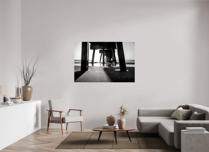 60 x 40″, PHOTO PRINT - FUJIFLEX HIGH GLOSS BENEATH THE PIER
