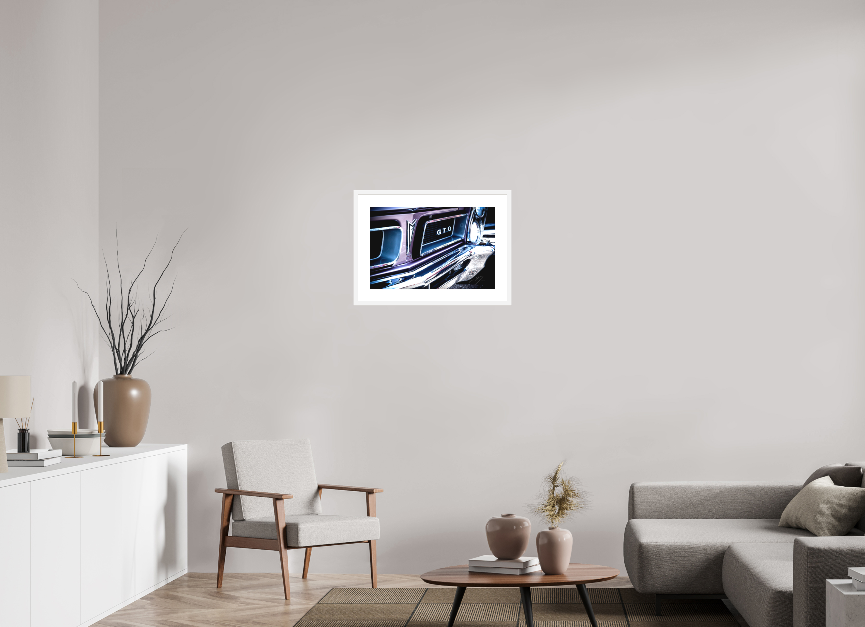 24 x 16″, FRAME - SOLID WOOD [FUJIFLEX] 1965 PONTIAC GTO, No.3