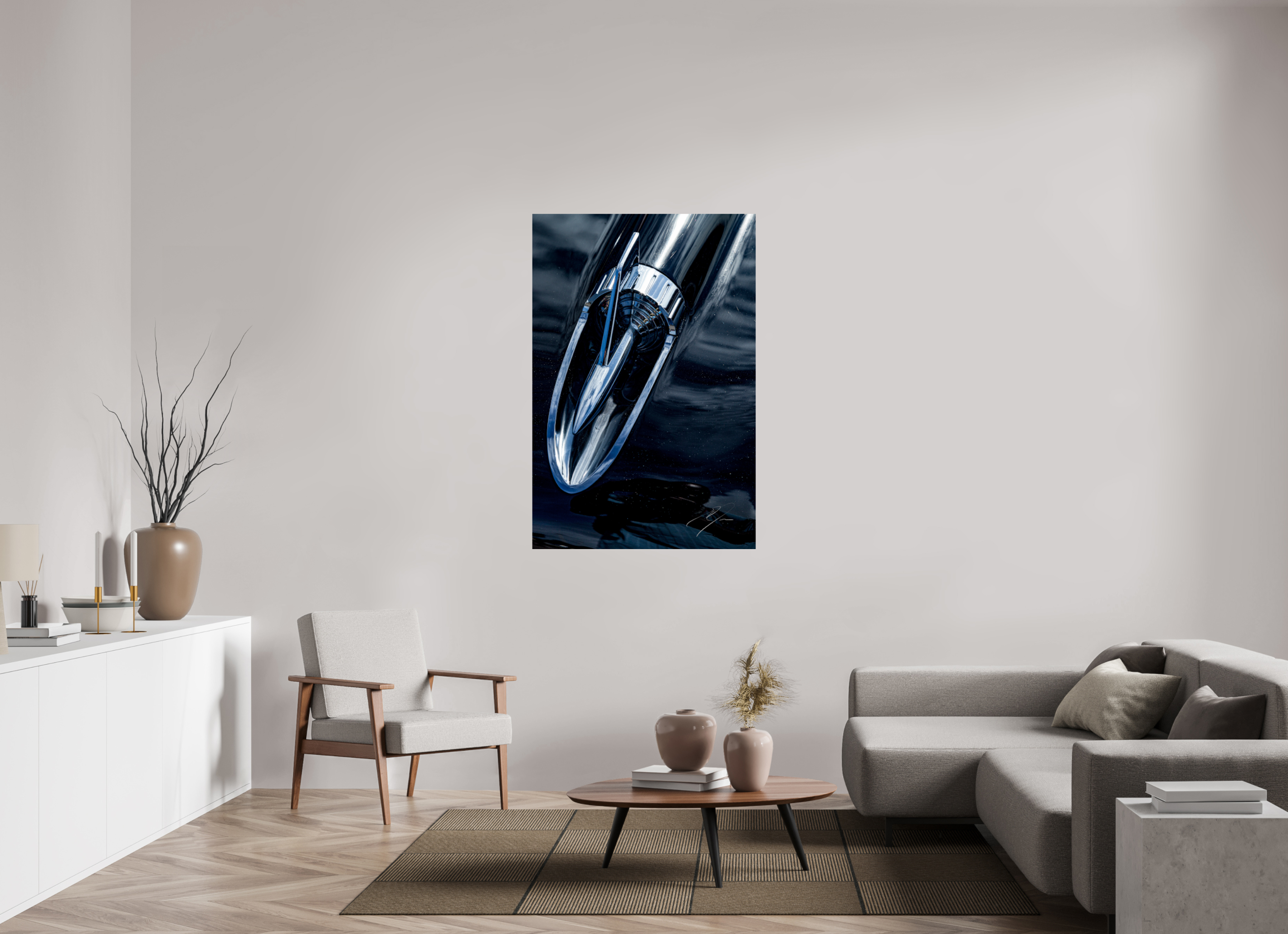 36 x 54″, PRINT ONLY [FUJI CRYSTAL DP II] 1957 CHEVY BEL AIR, No.8